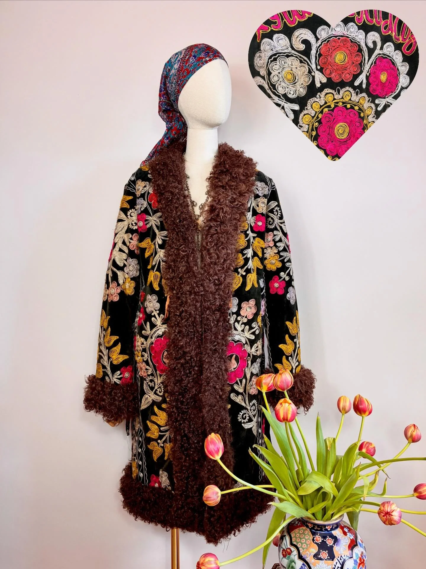 ✨WE ARE LIVE✨ Penny Afghan Coats &amp; Waistcoats all available now: www.seventiessoul.co.uk 

Wearable works of art 🪡 ~ Handmade with LOVE &hearts;️ ~ One of a kind ~ Designed to be cherished ✨

Worldwide Shipping 
10% off your first order with cod