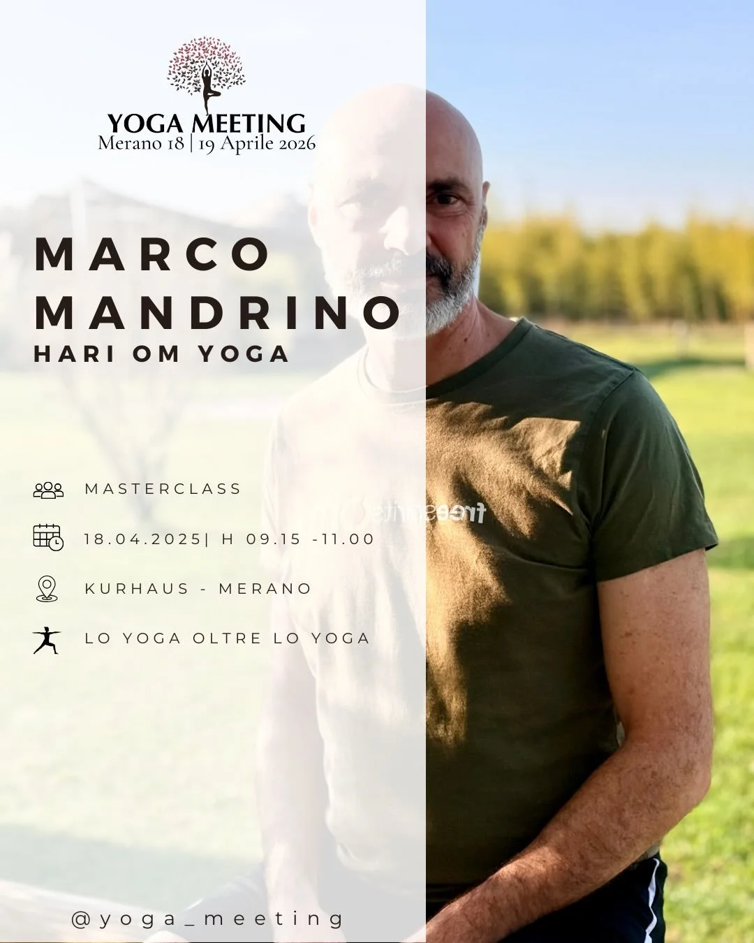 Due giornate per immergersi completamente nel mondo dello yoga.
Questa nuova edizione propone un programma ricco di masterclass, workshop e sessioni di Green Yoga, pensato per ogni livello di pratica.

Avrete l&rsquo;opportunit&agrave; di incontrare 