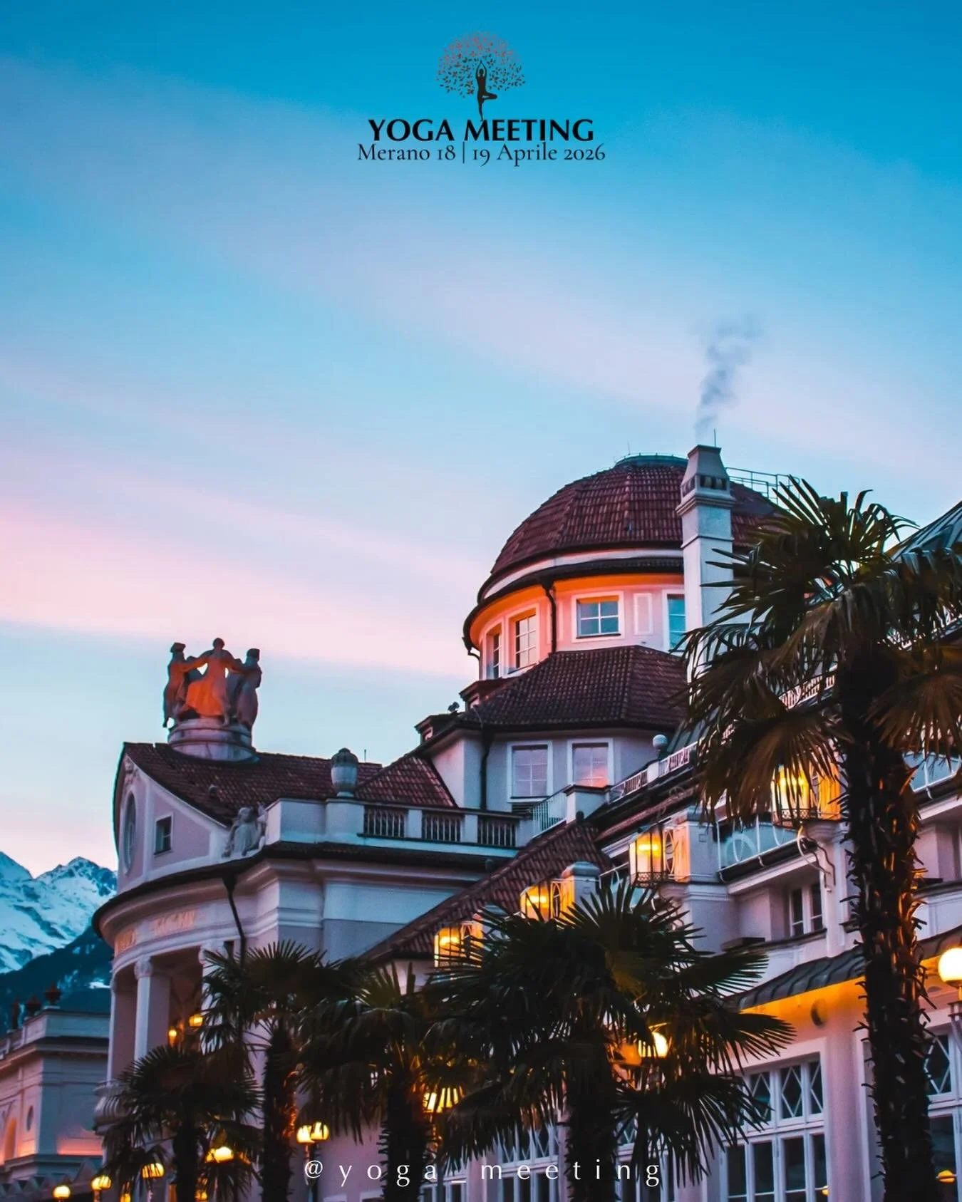 Yoga Meeting &egrave; un&rsquo;esperienza da vivere.

Per due giorni il Kurhaus di Merano diventa un luogo di incontro dove yoga, benessere, natura e consapevolezza si intrecciano in un&rsquo;atmosfera di condivisione.

Un programma ricco di mastercl