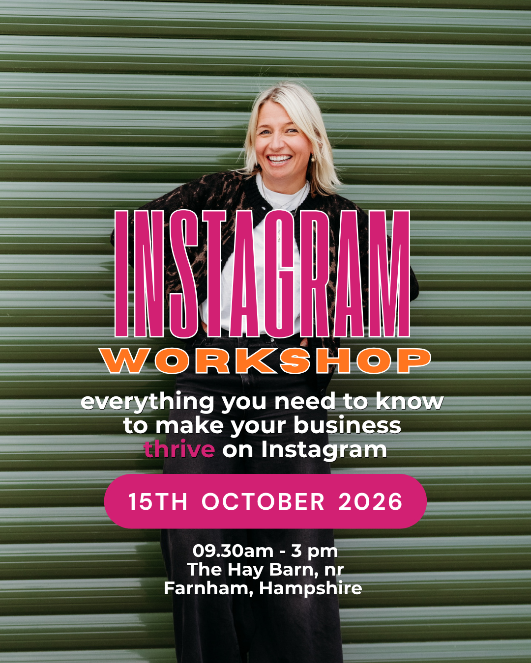 Instagram Day Workshop - The Hay Barn October
