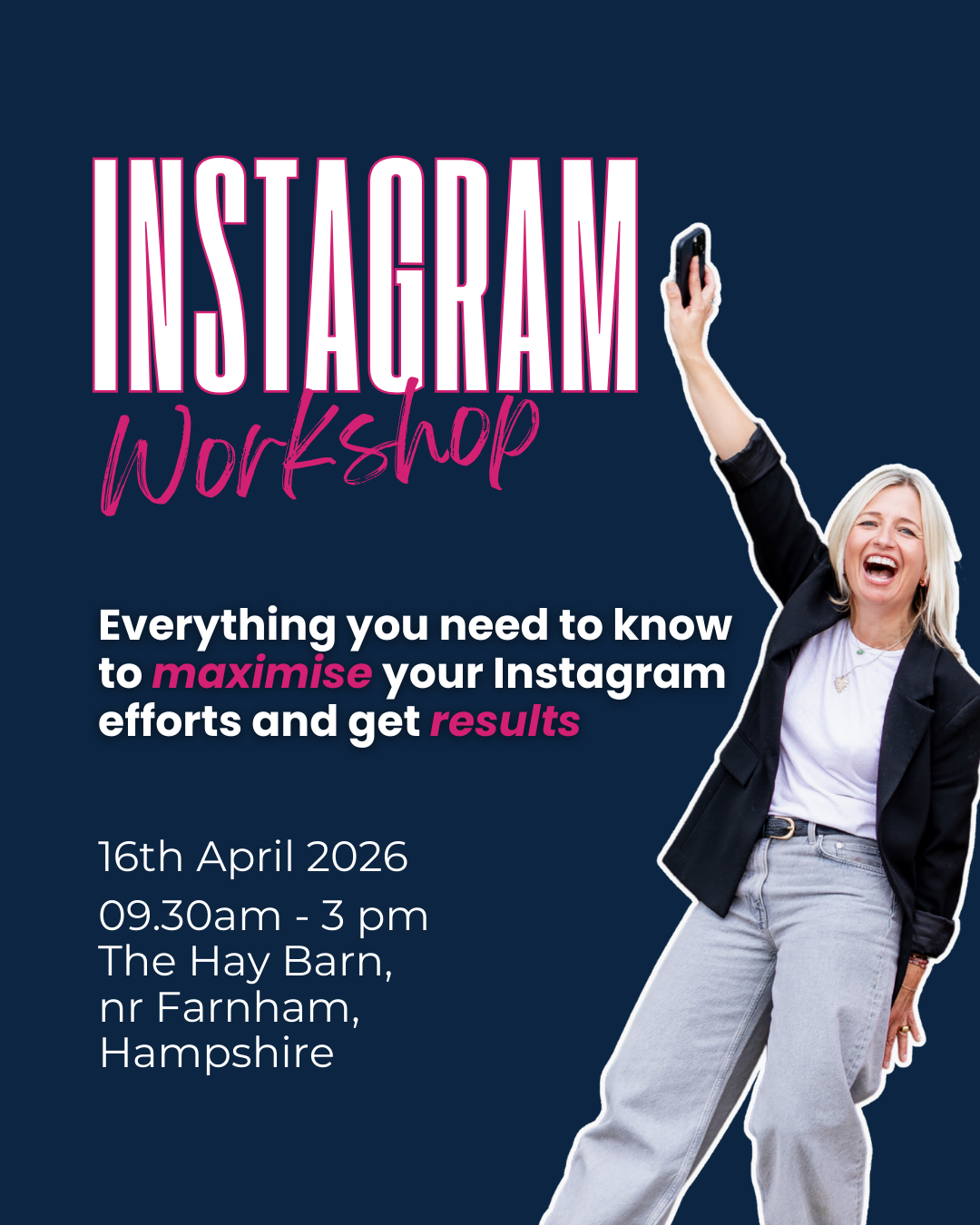 Instagram Day Workshop - The Hay Barn April