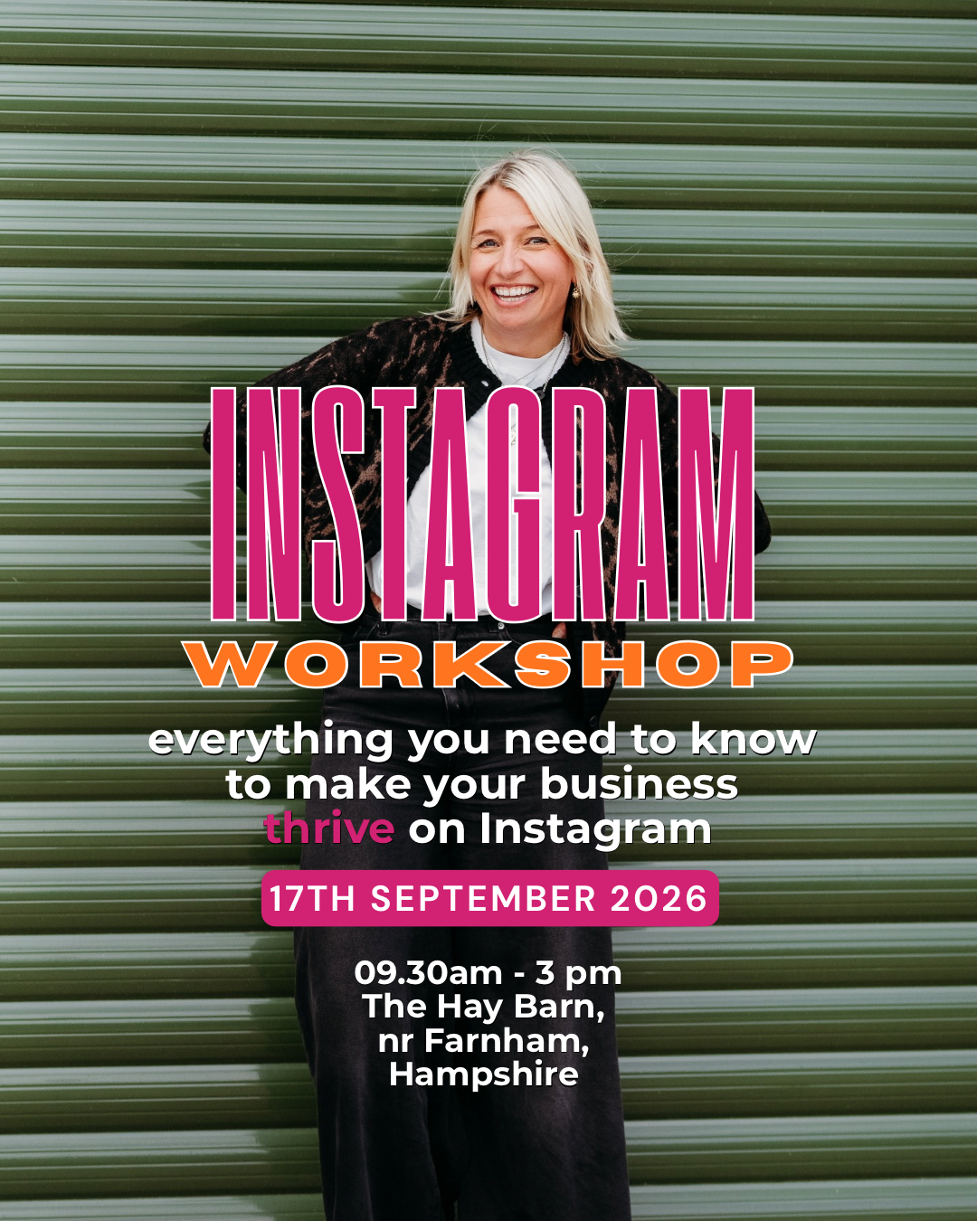 Instagram Day Workshop - The Hay Barn September