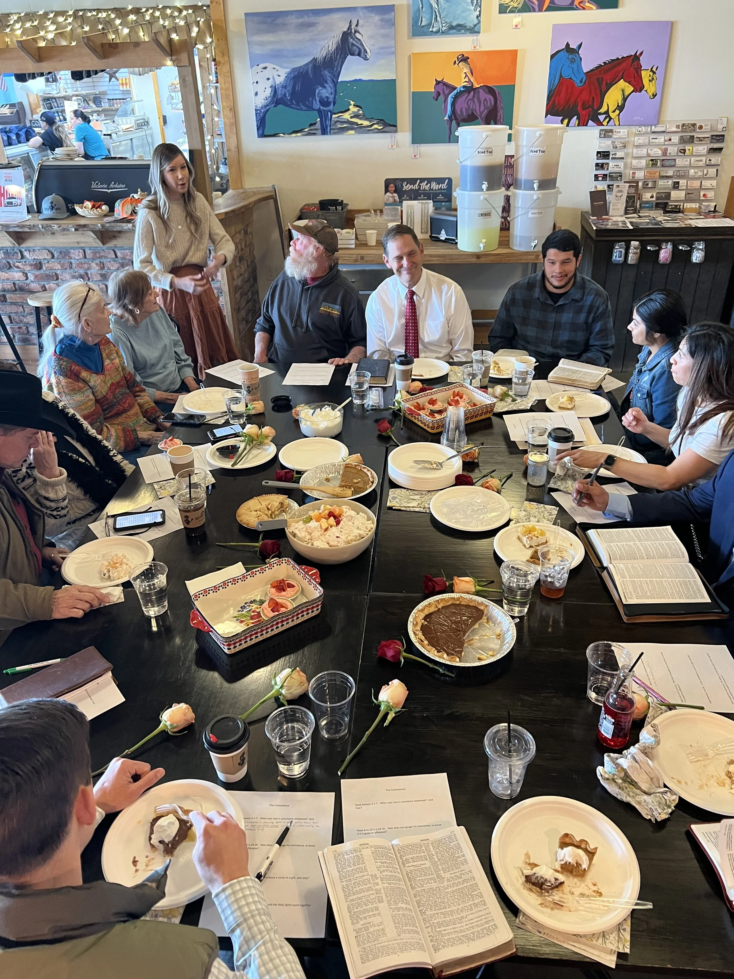 Bible Study & Pie at Silver Creek Coffee Shop