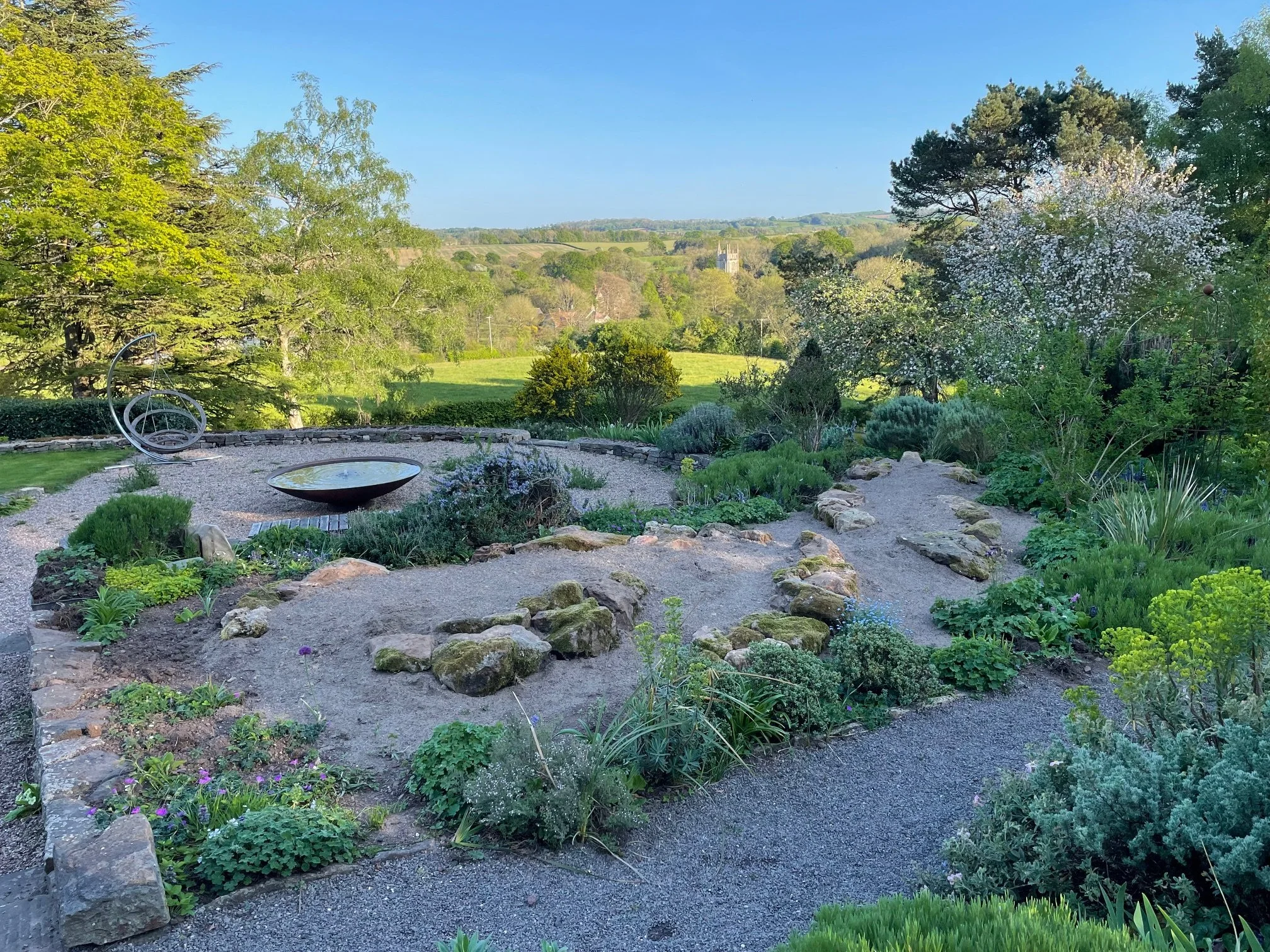A Dry Garden from Reused Materials