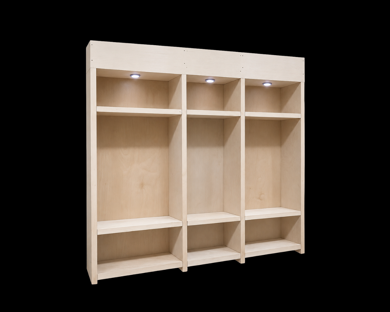 8' x 8' LOCKER SET $475, 
INDIVIDUAL LOCKER $200