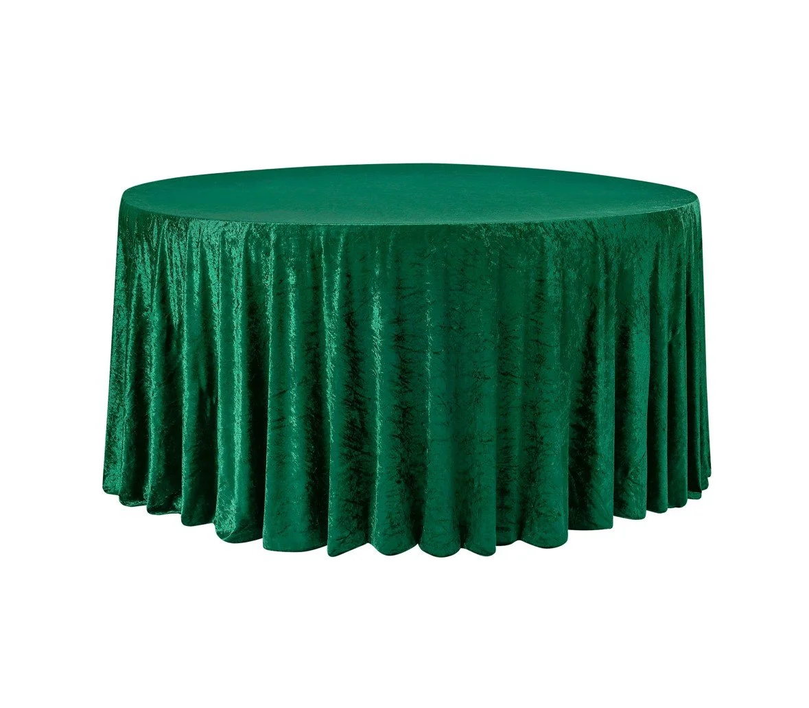 Emerald Green Velvet 120" Round -
$25