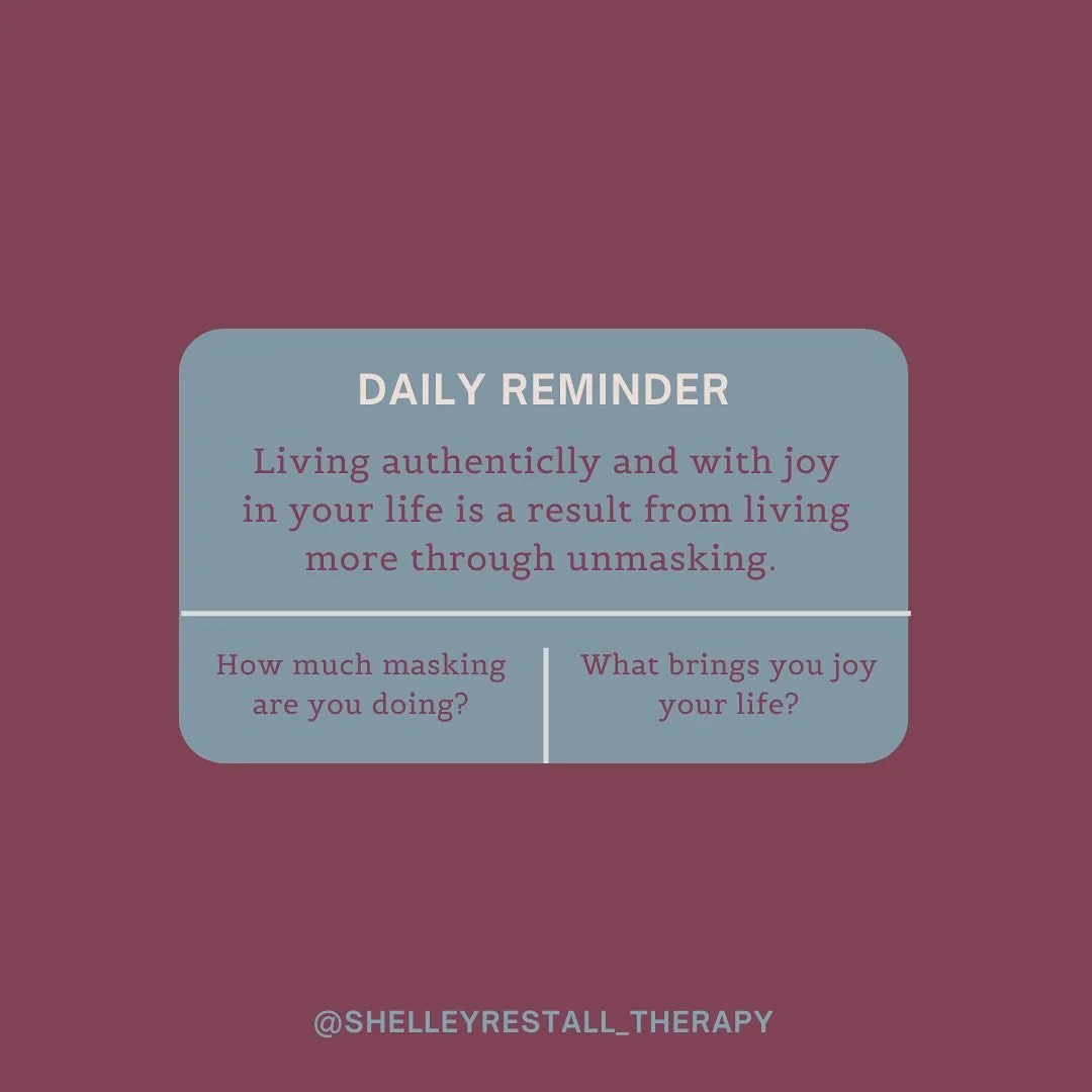 Unmasking involves engaging in activities that bring you joy regardless of societal perceived &ldquo;norms.&rdquo; Masking benefits us as times, however when used excessively it has ongoing negative impacts on our well-being. Interested to learn more
