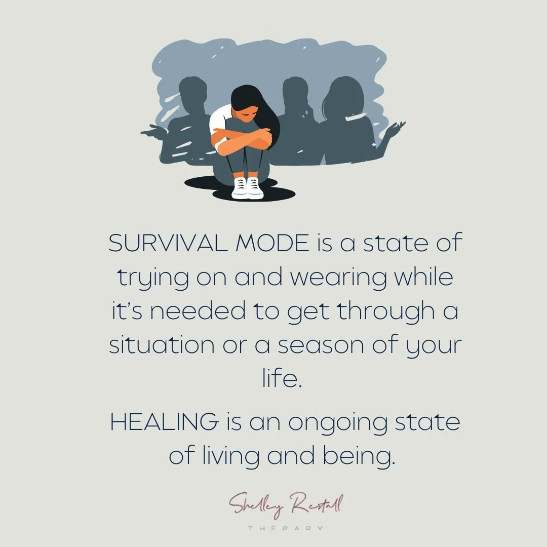 Healing is a state of being. Survival is just something we try on and use when it's needed. It's like weather gear to get us through the storms in our life.

Curious to learn more! Reach out to schedule a session today to explore your concerns and ho