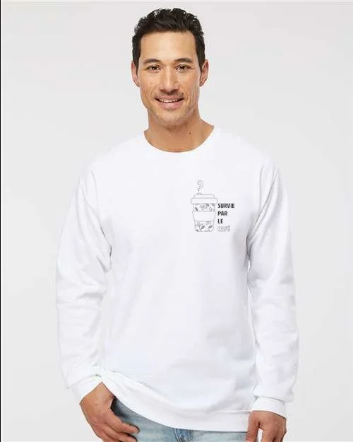 Crewneck Unisex - Survie par le café