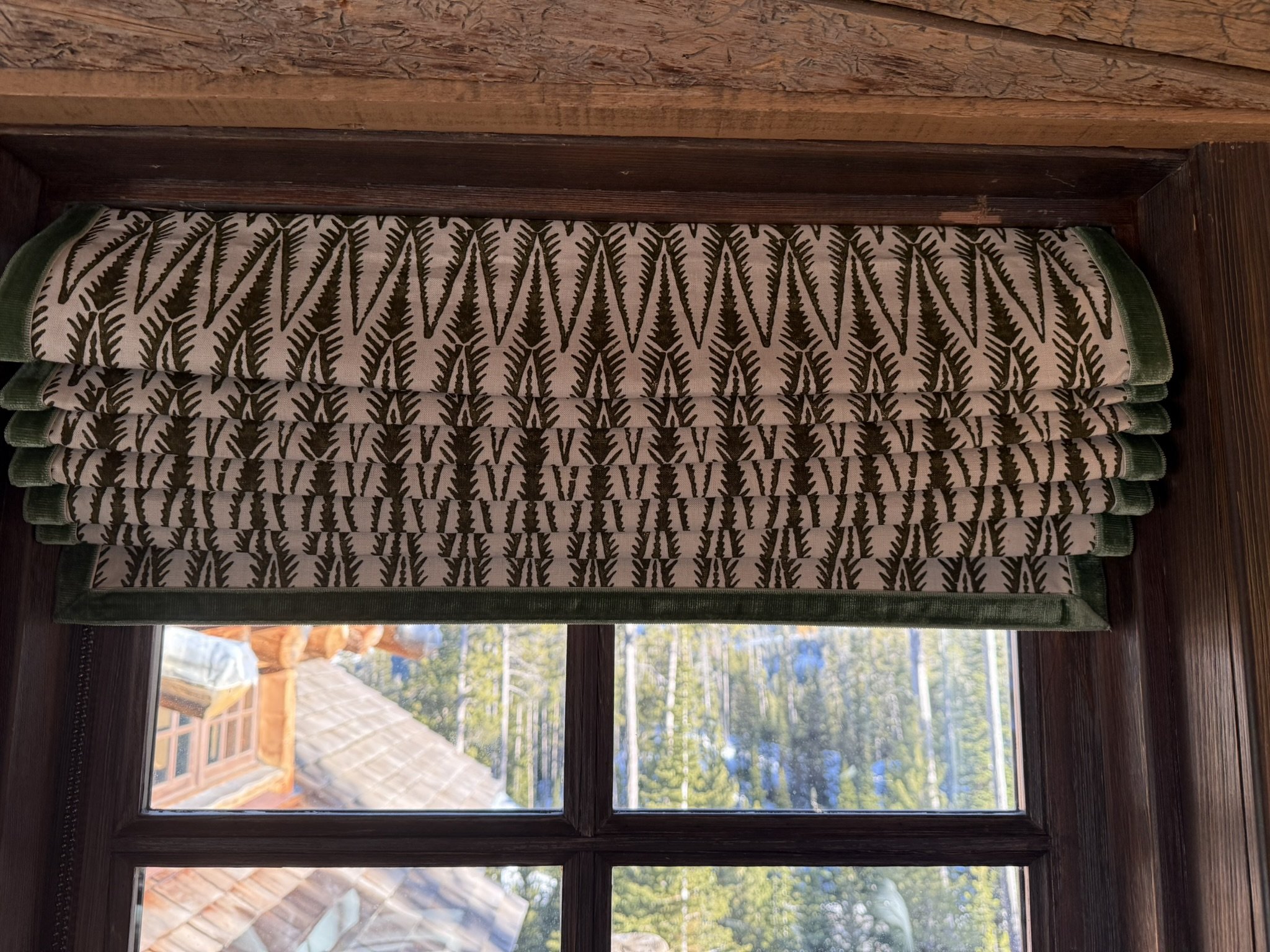 Roman Shades in Yellowstone Club