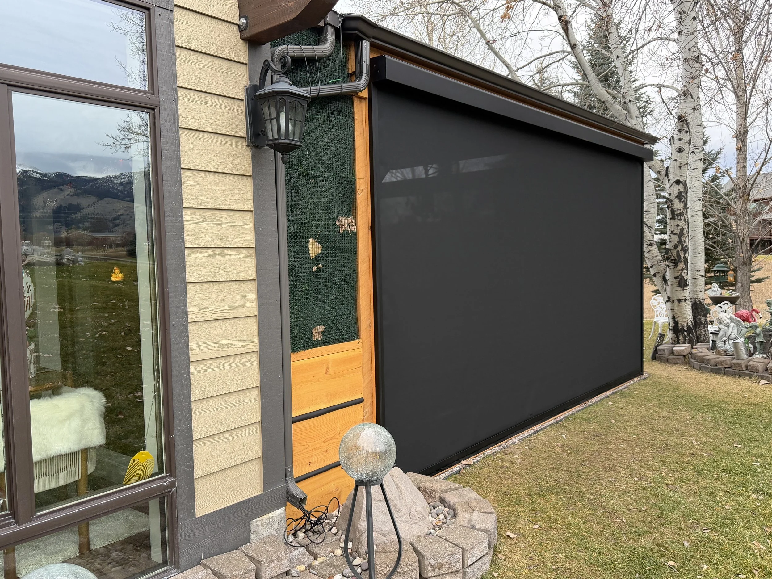 Exterior Roller Shades | Springhill, Bozeman