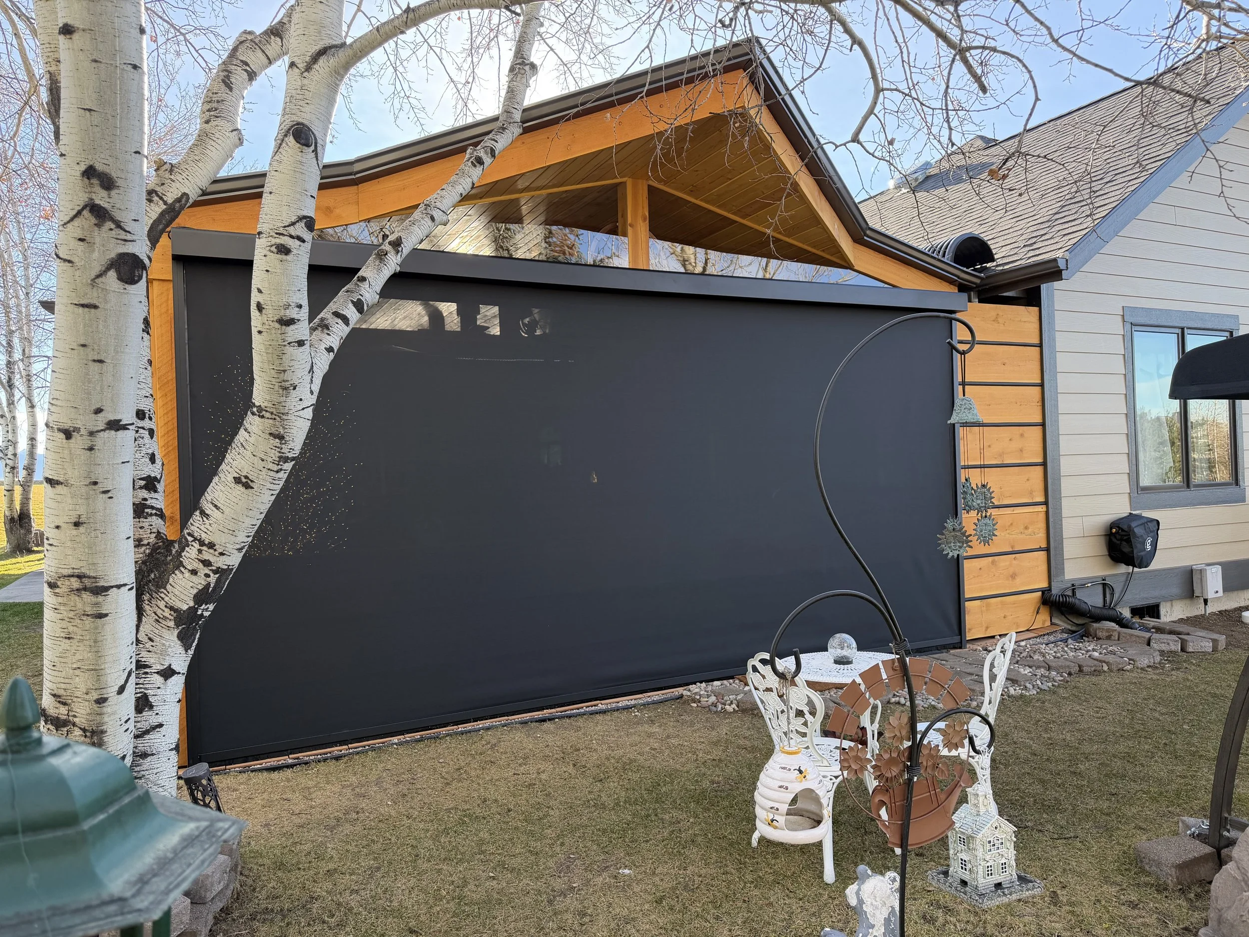 Exterior Roller Shades | Springhill, Bozeman