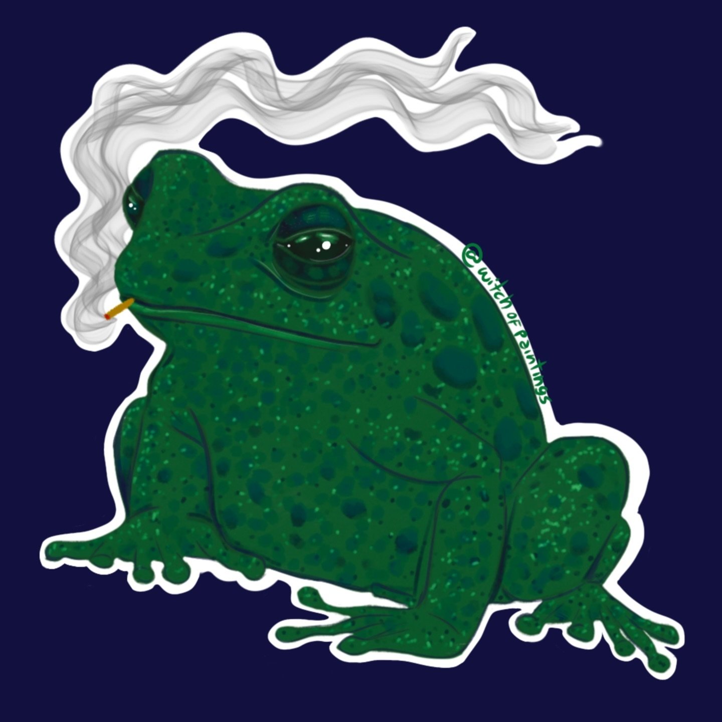 🚬What&rsquo;s up? 
🐸 these are the postcard + sticker for the month of August on patr3on 🤏

To subscribe, lnk in bio 🌷