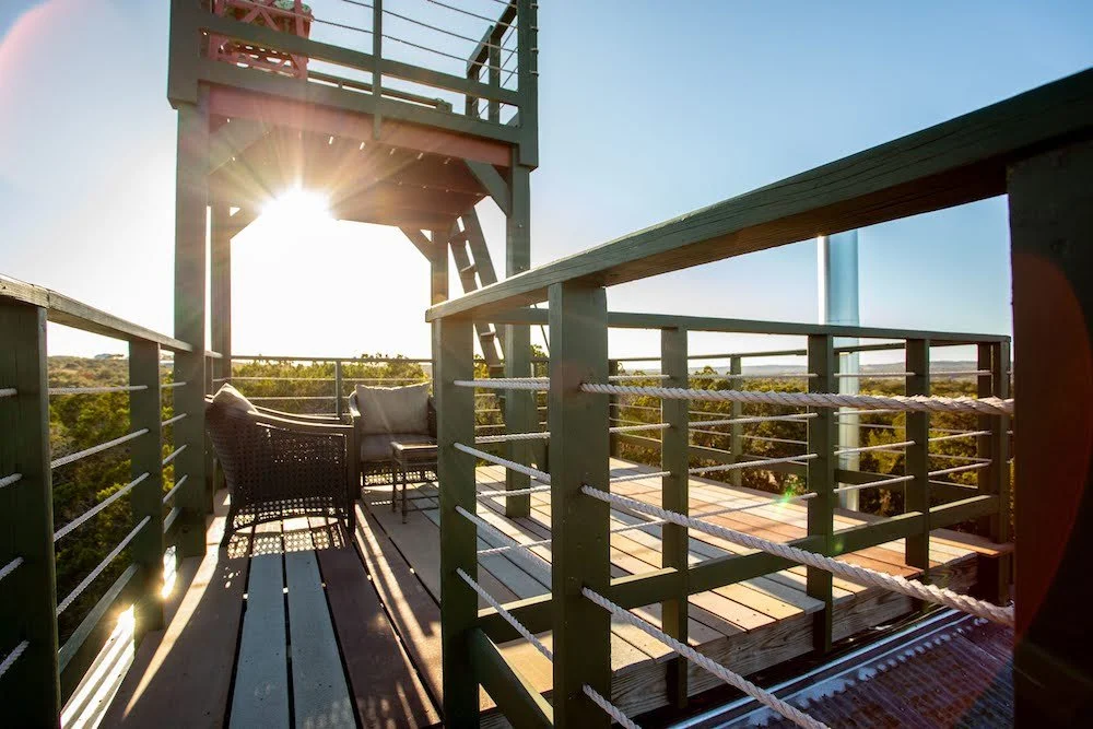 roof deck and crows nest with miles of views