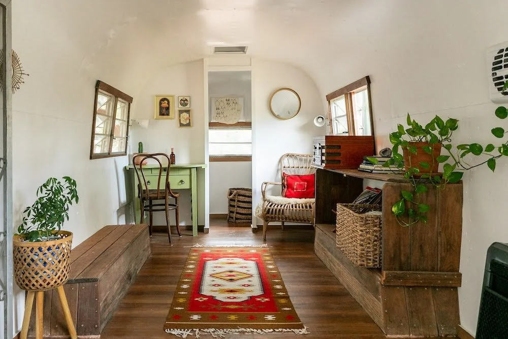writing desk, record player, games
