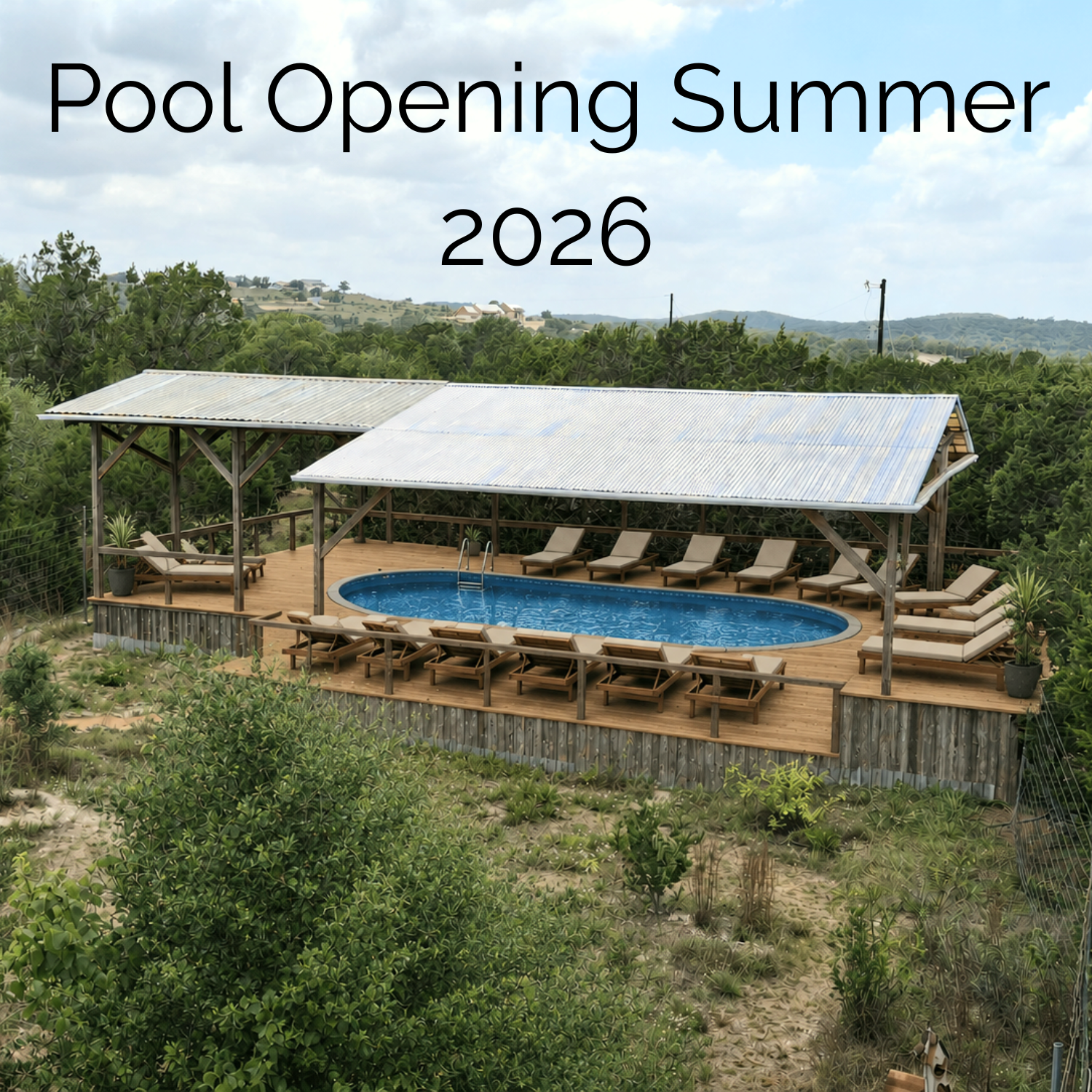 Our new pool/deck is opening for operation late summer 2026! 