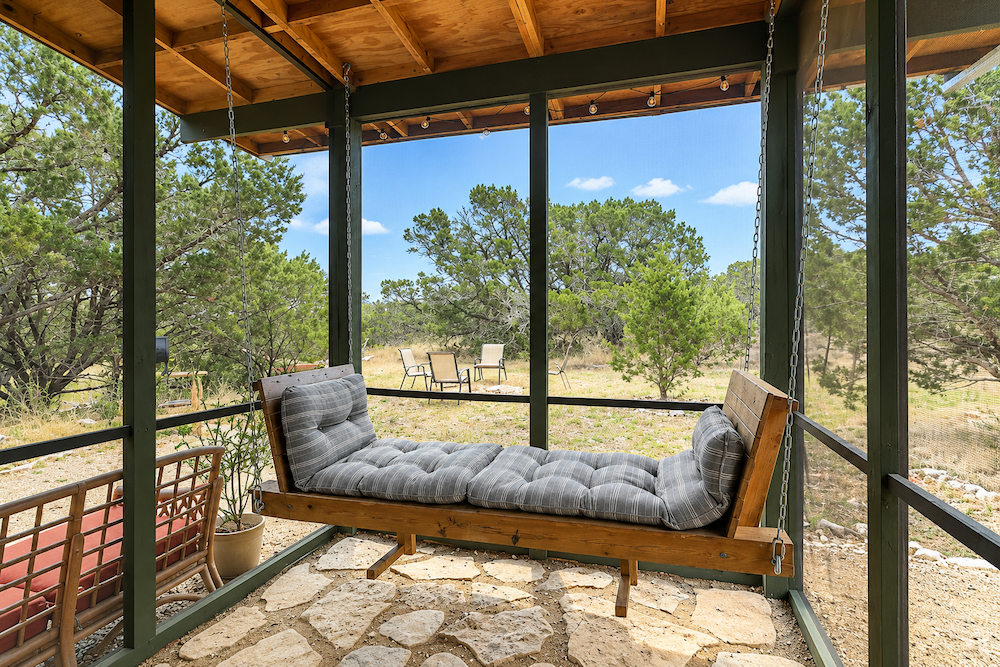 screened in back porch