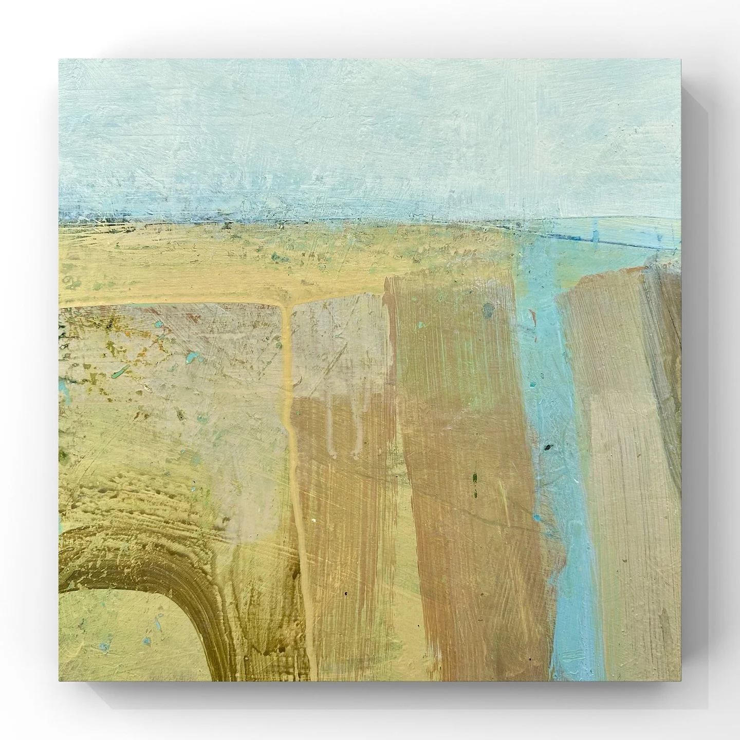 &lsquo;Summer Light II&rsquo; 30 x 30cm. I decided to paint vertically for a change as I always seem to mark make horizontally when painting landscapes, this was after seeing the beautiful paintings by @joygosney

#contemporarylandscapes #modernlands