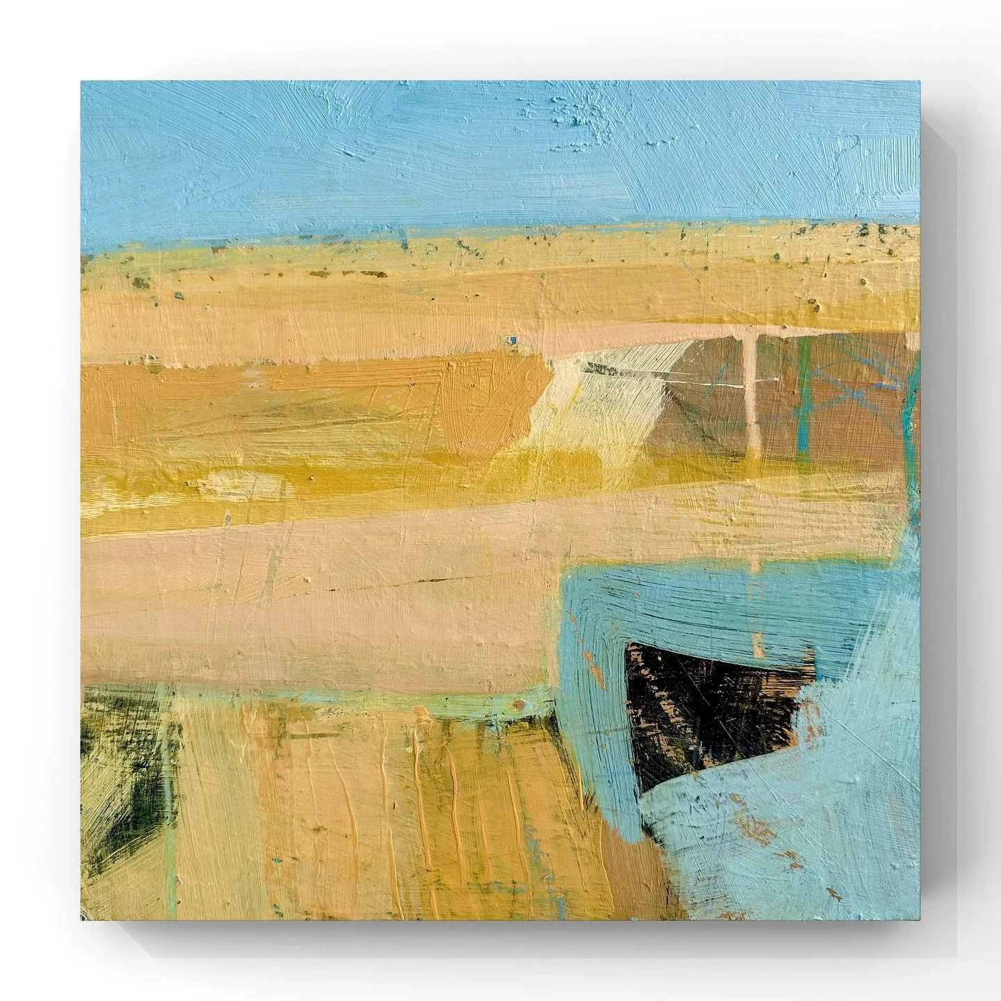 &lsquo;Hay Bale&rsquo; finished this painting today after a two week cycle of loving, hating, struggling and loving again. It always amazes me how it just suddenly clicks and you know it&rsquo;s finished. 
I&rsquo;m very lucky to own the painting &ls