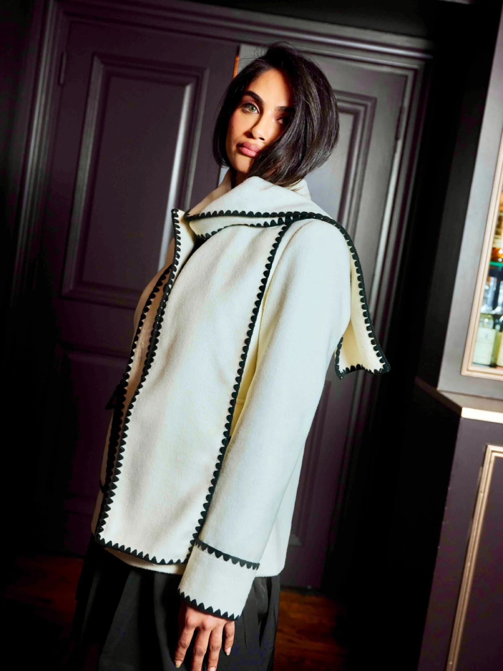 The kind of jacket that makes you excited for cold weather💋