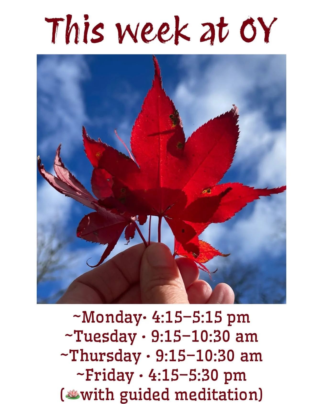 Hope to see you on your mat in Orleans!