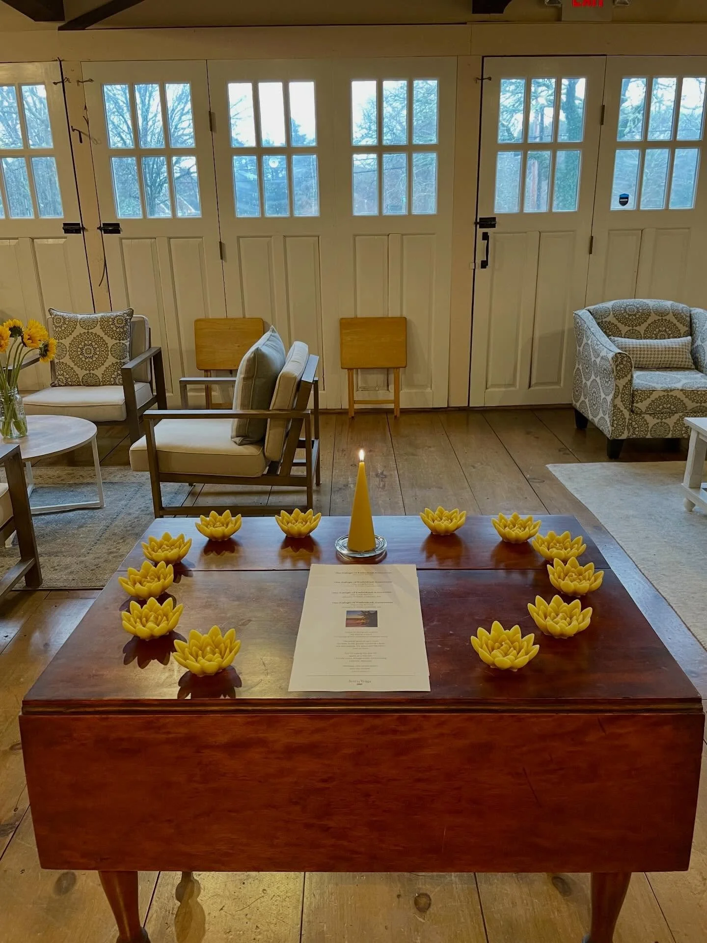 Yesterday I had the privilege of guiding 12 beautiful humans in a daylong retreat exploring the refuge of embodied awareness. We gathered for mindful movement, meditative stillness, chanting, and community. Amidst the heaviness of the world, it was a