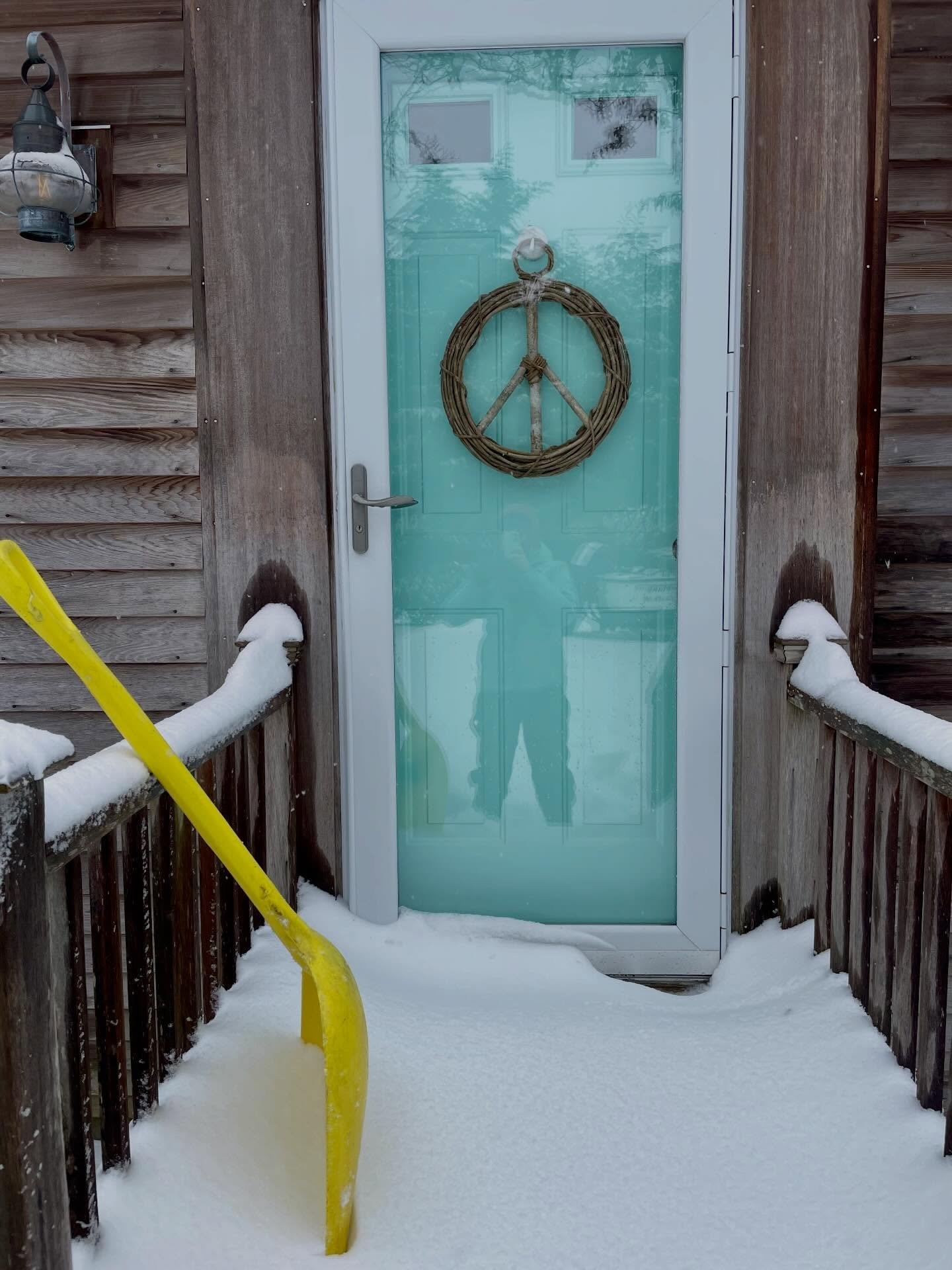 No class today; I am shoveling snow with Buddha ❄️ This week&rsquo;s schedule is on the next slide ❄️ And the third slide is an excerpt from Billy Collins&rsquo; poem &ldquo;Shoveling Snow with Buddha&rdquo; 🩵