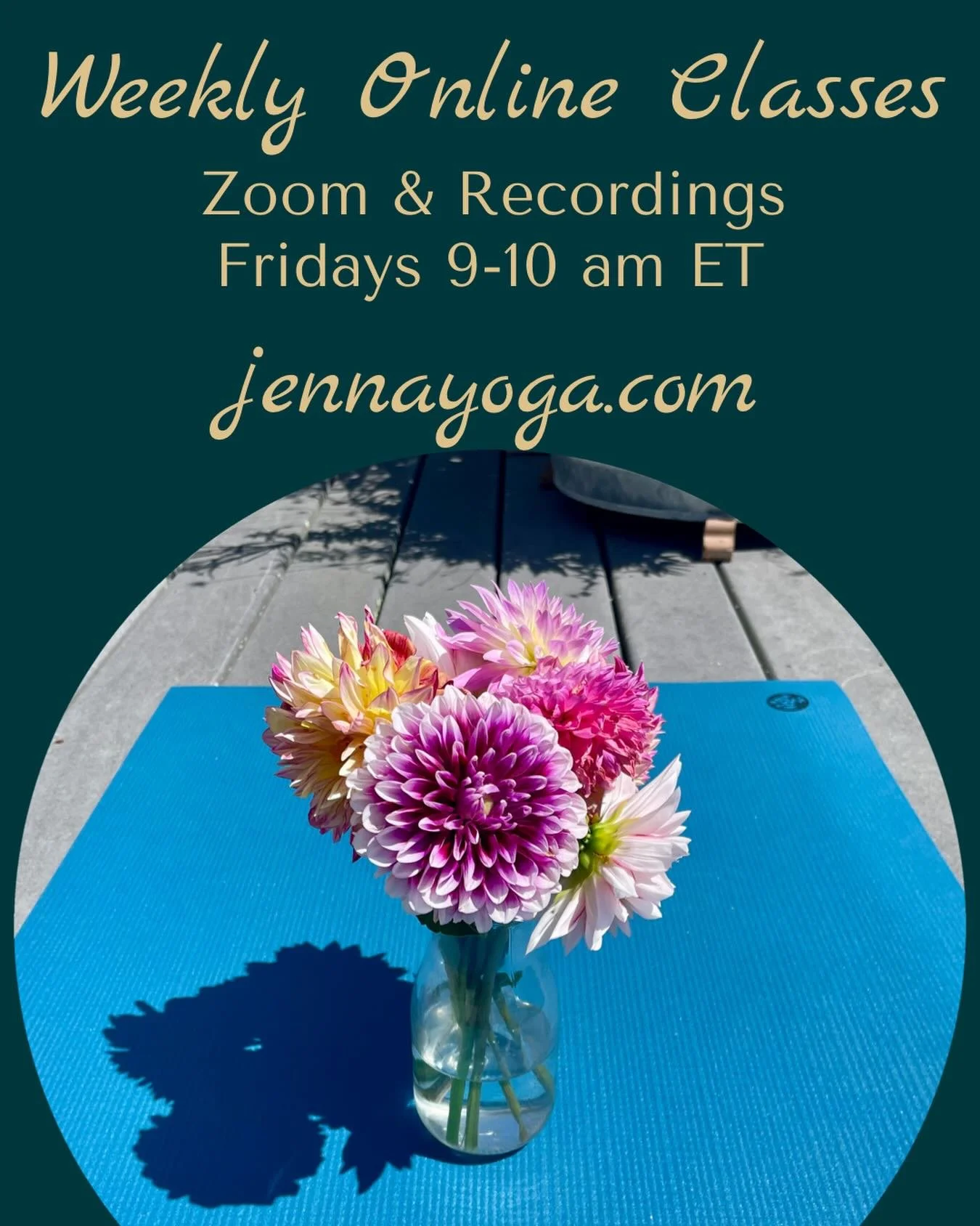 Join me for class wherever you are! Each Friday session includes the class recording to practice with for a full week so you can unwind on your mat whenever the time is right 🪷.