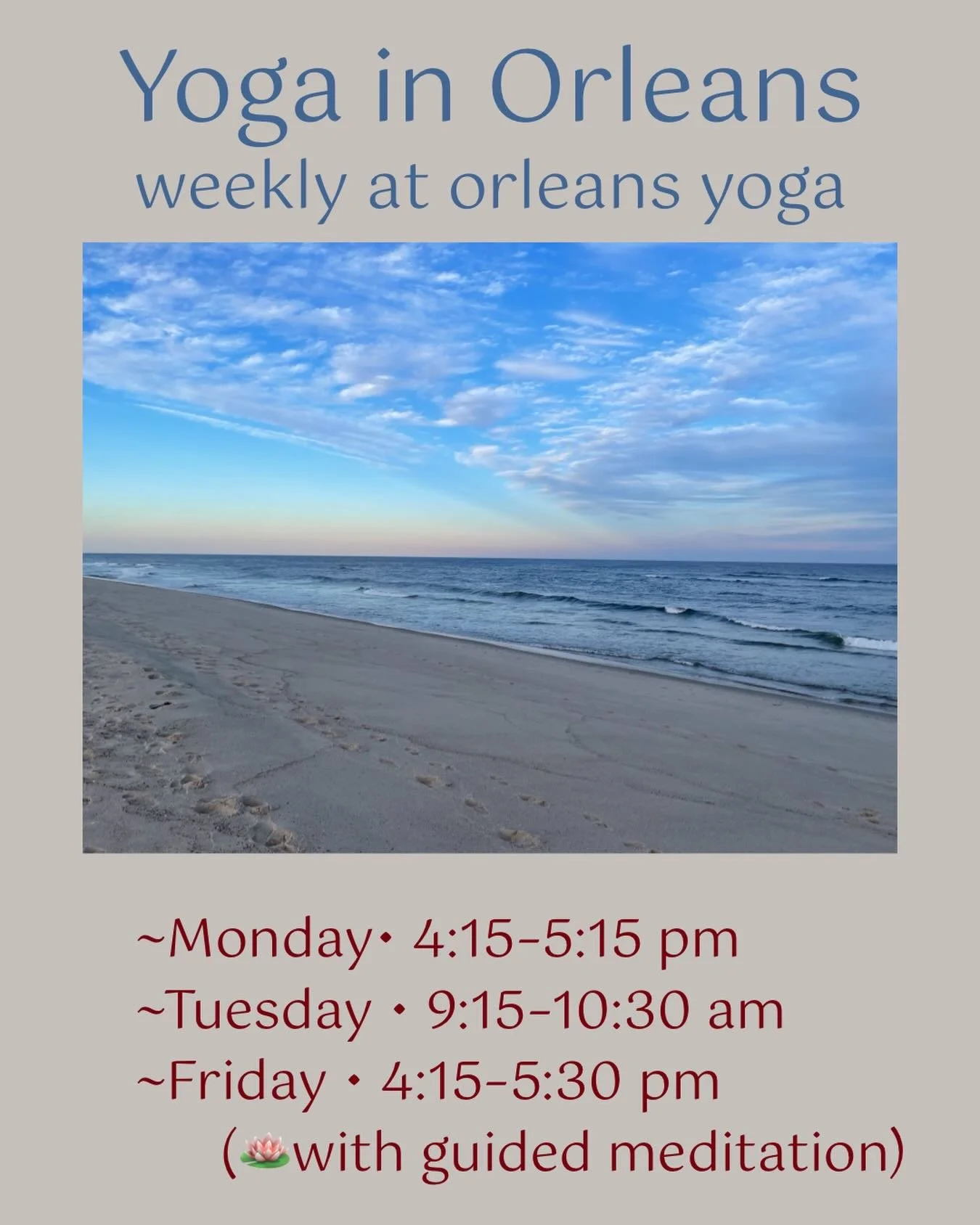 Looking forward to sharing the practice of mindful movement with you this week!