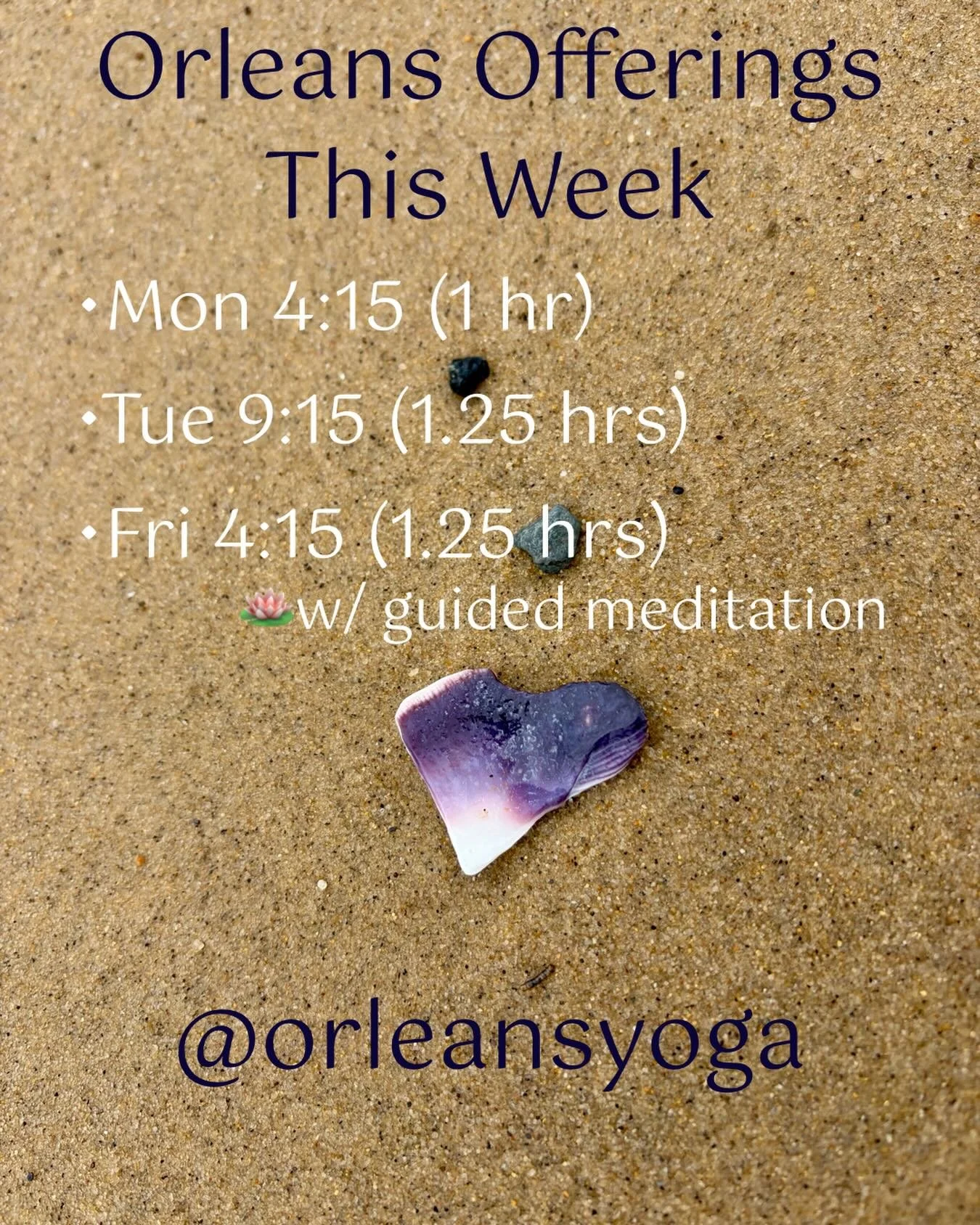 Join me for classes in Orleans this week! 💜