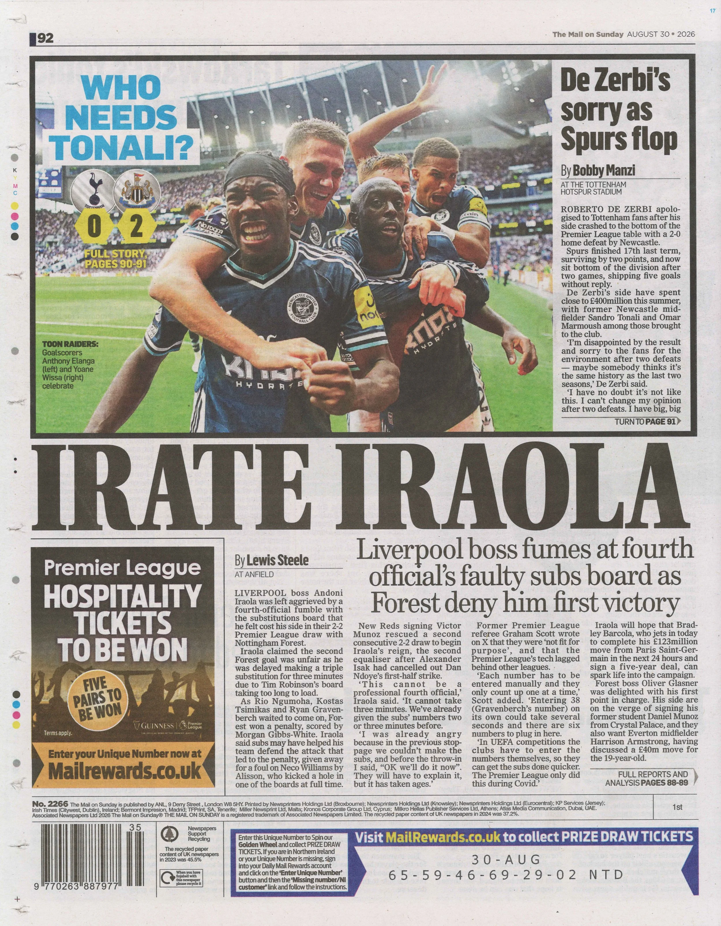 2026 - 30th August - Daily Mail
