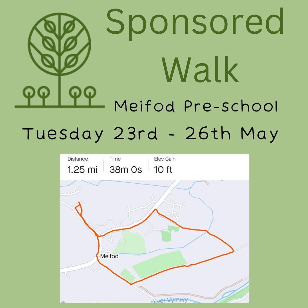 💫 It is time for your annual sponsored walk 💫 

Each day the children will walk 1.25 miles, this means some children will walk 5 miles that week. 

If you see us walking through the village give us a wave and a cheer! 

Money raised will go towards