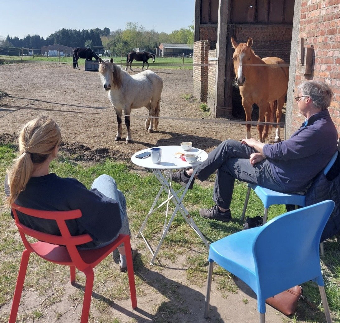 Koffietje na de verzorging!