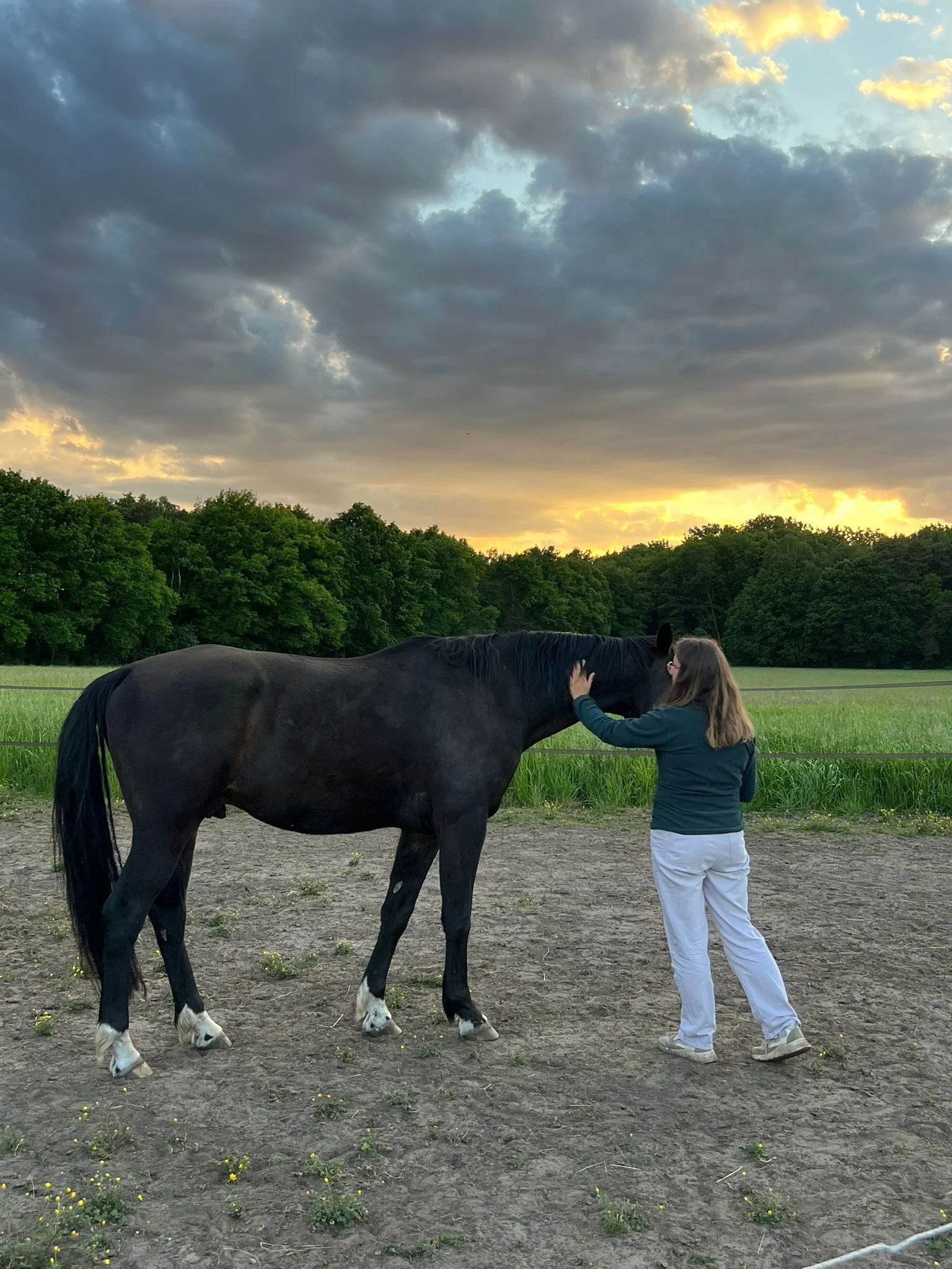 Amor & Nathalie aan het knuffelen