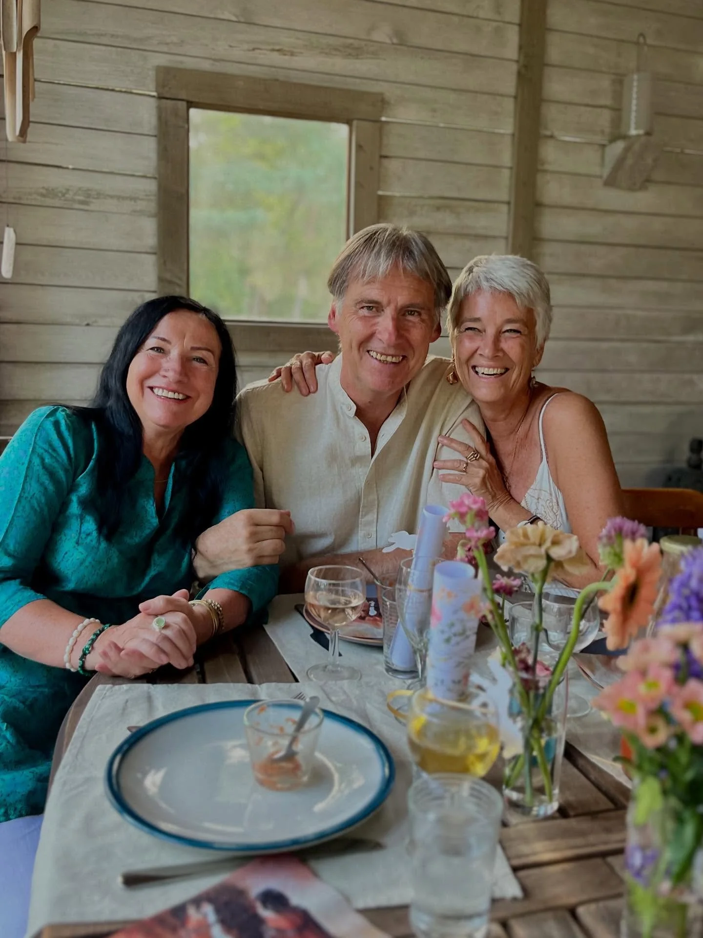 Apolo's Light team diner: Ina, Chef Guy & Genevieve