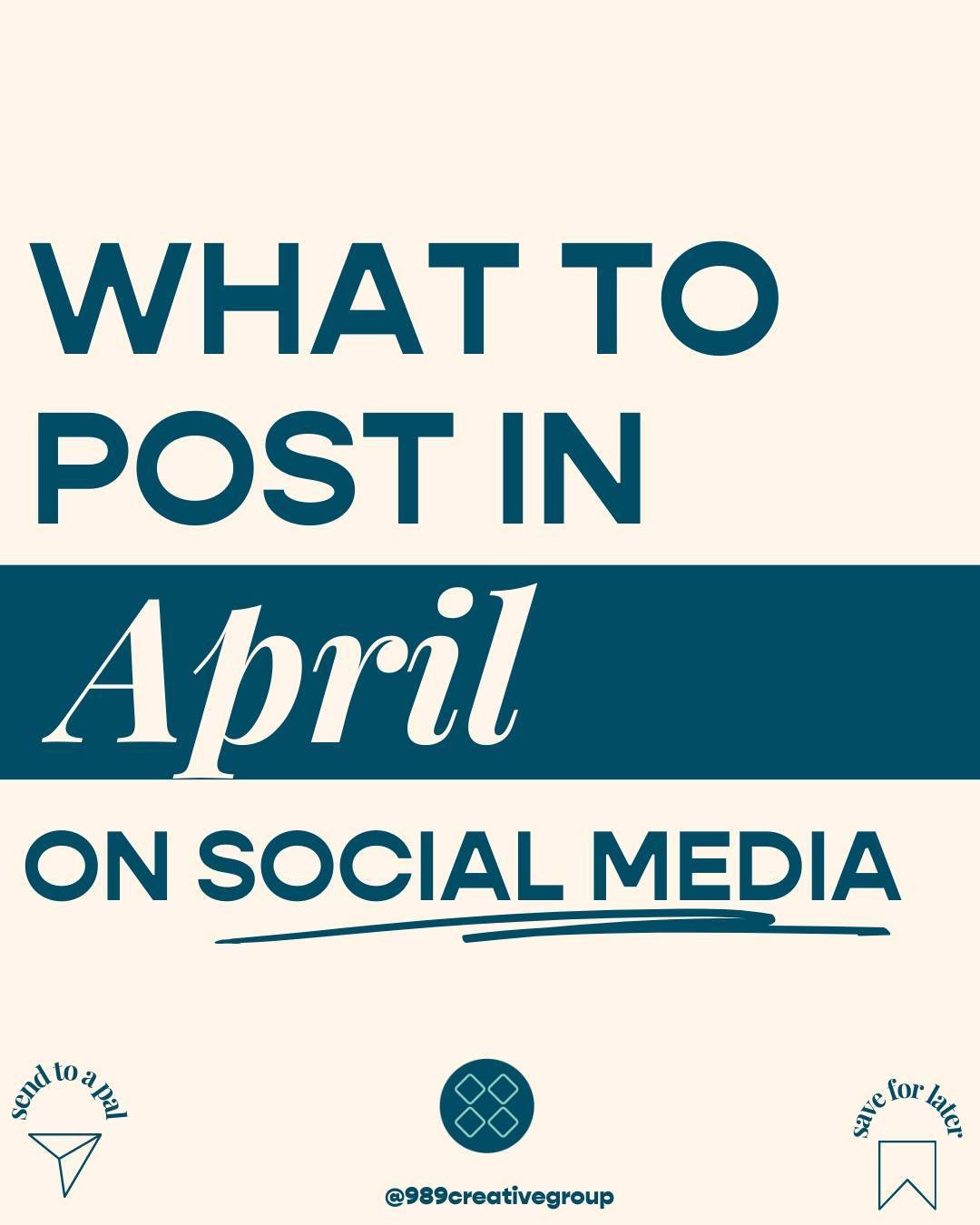🌟 What To Post in April On Social Media 🌈⁠
⁠
April showers bring more than just prepping May flowers&mdash;they bring a rainbow of opportunities to connect with your audience and create on social media! 🎨 ⁠
⁠
From celebrating the vibrant spectrums