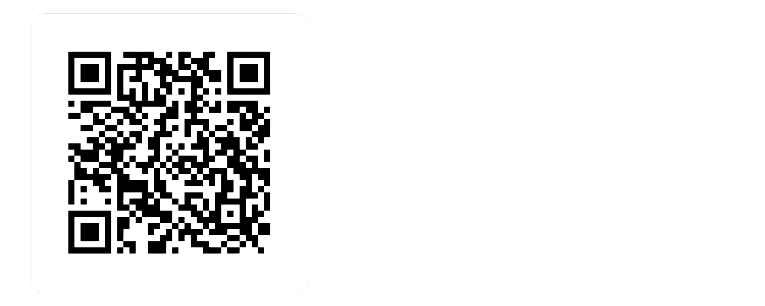 Black background with a white square containing a QR code and the text 'Scan the QR code to visit our website'.