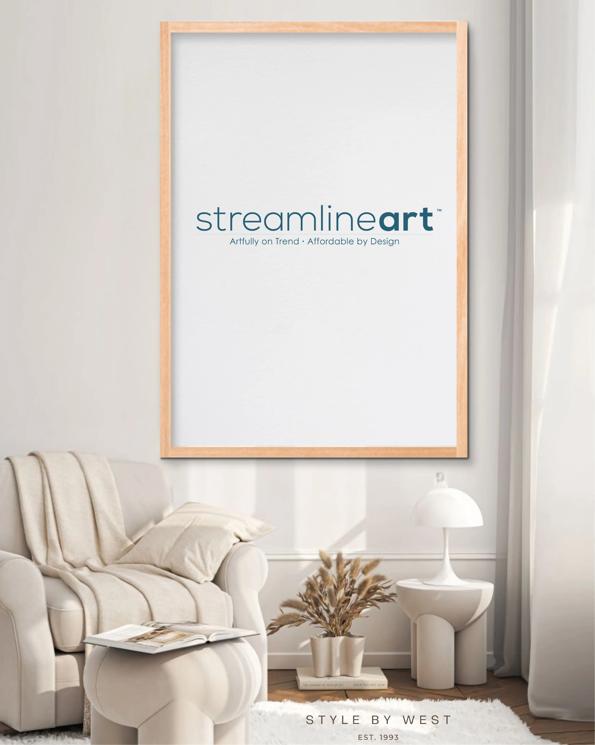 When a room feels like it&rsquo;s missing something&hellip;
More new releases from @streamlineartandframe, that adds the wow factor to a room. 

Call us to place your order or visit our showroom to see the quality for yourself. 

Style By West. Strea