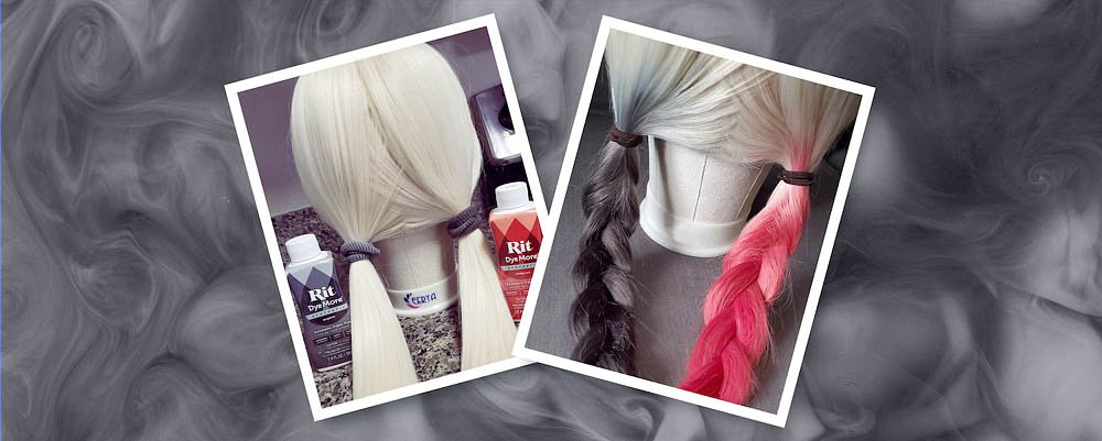 How to dye a synthetic wig : Harley Quinn pigtails — CosplayerJourney
