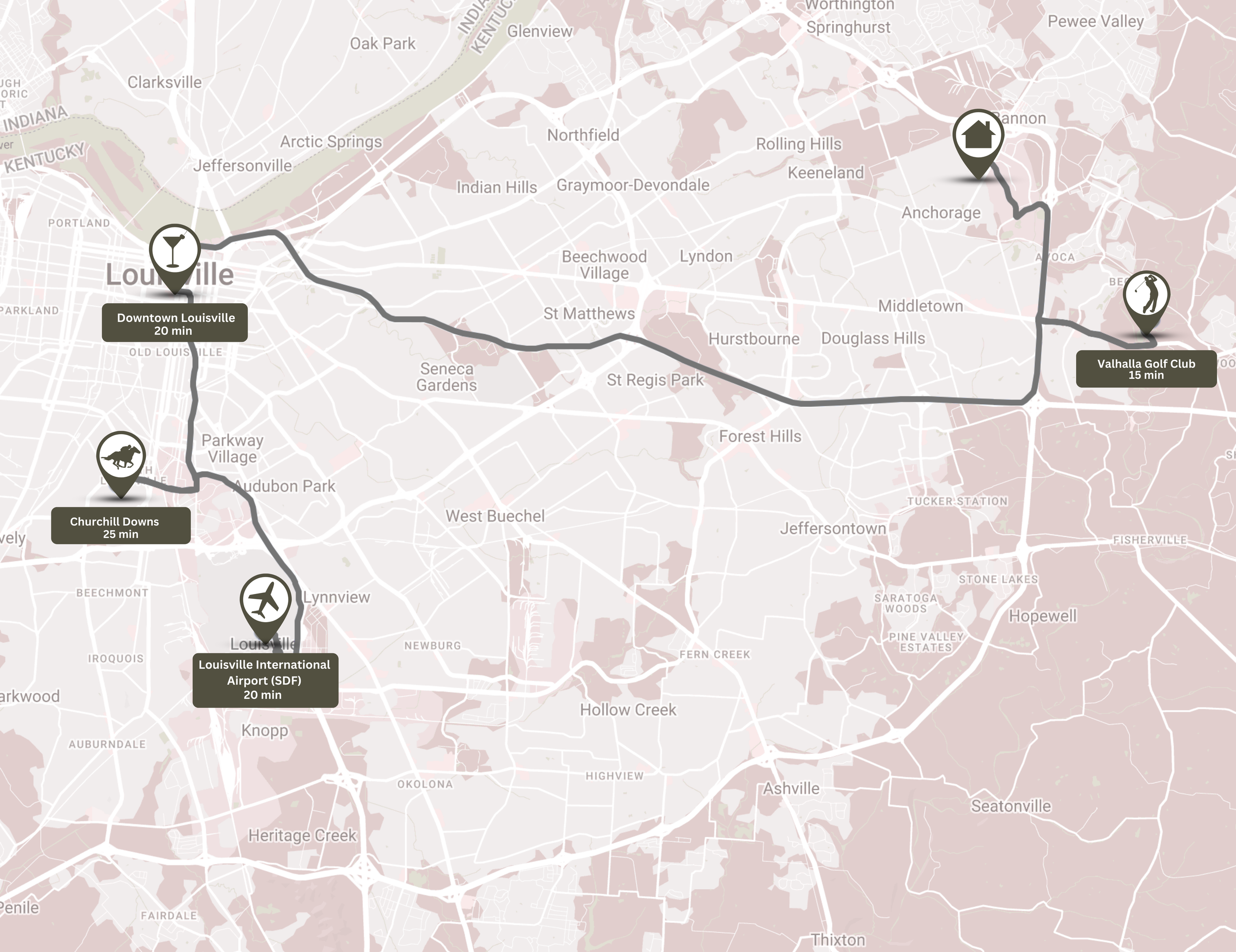 Local Louisville map