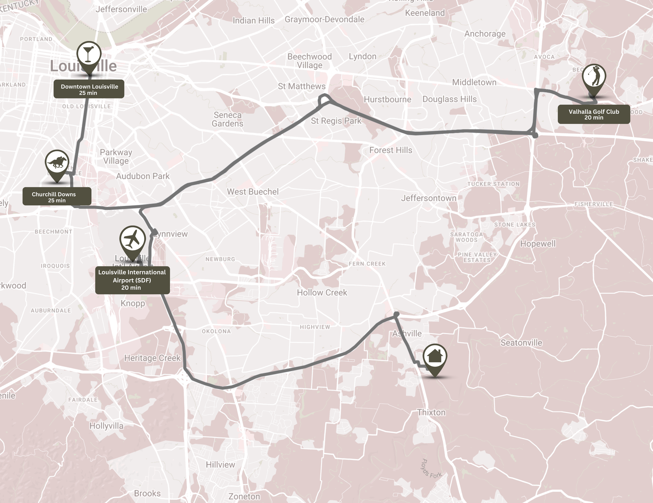 Local Louisville map