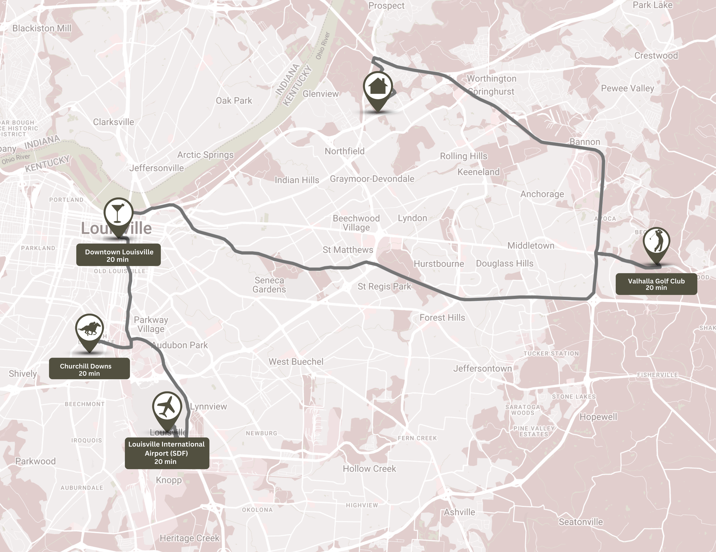Local Louisville map