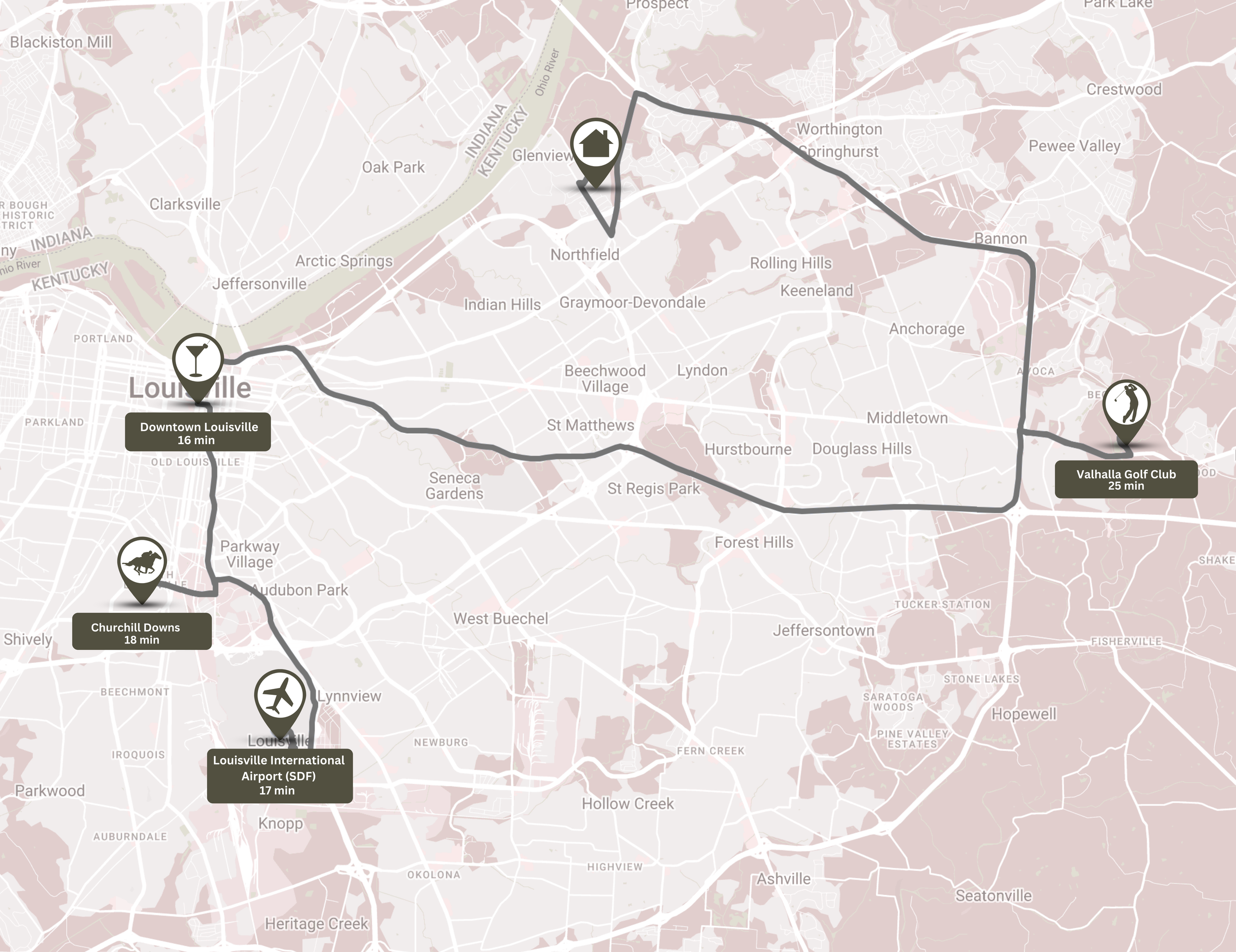 Local Louisville map