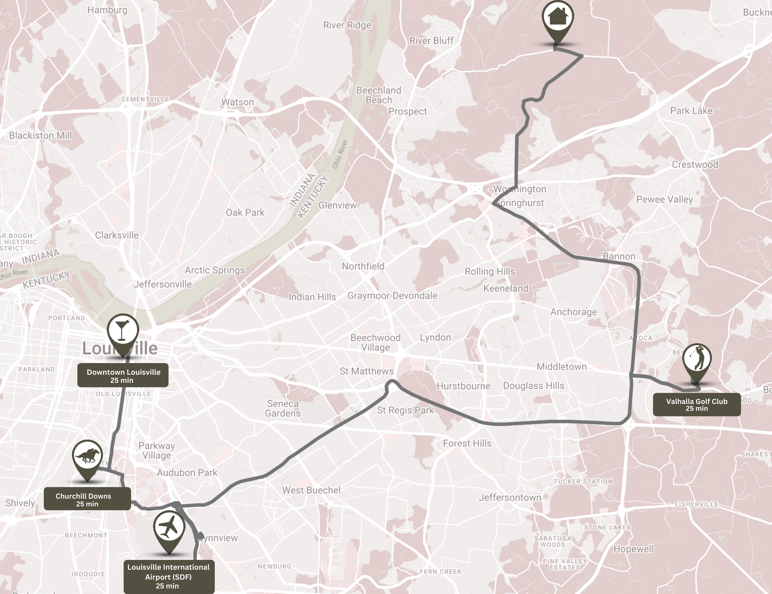 Local Louisville map
