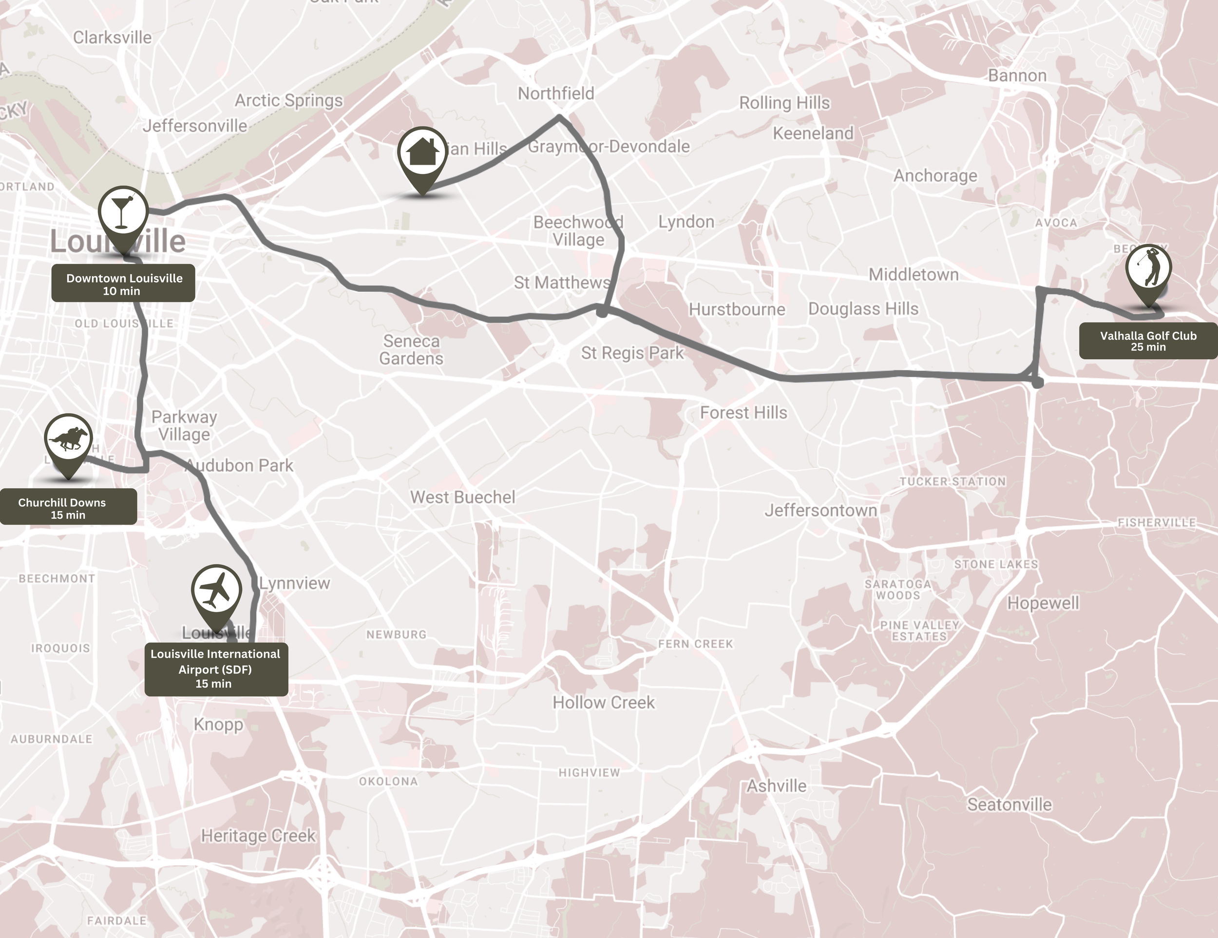 Local Louisville map