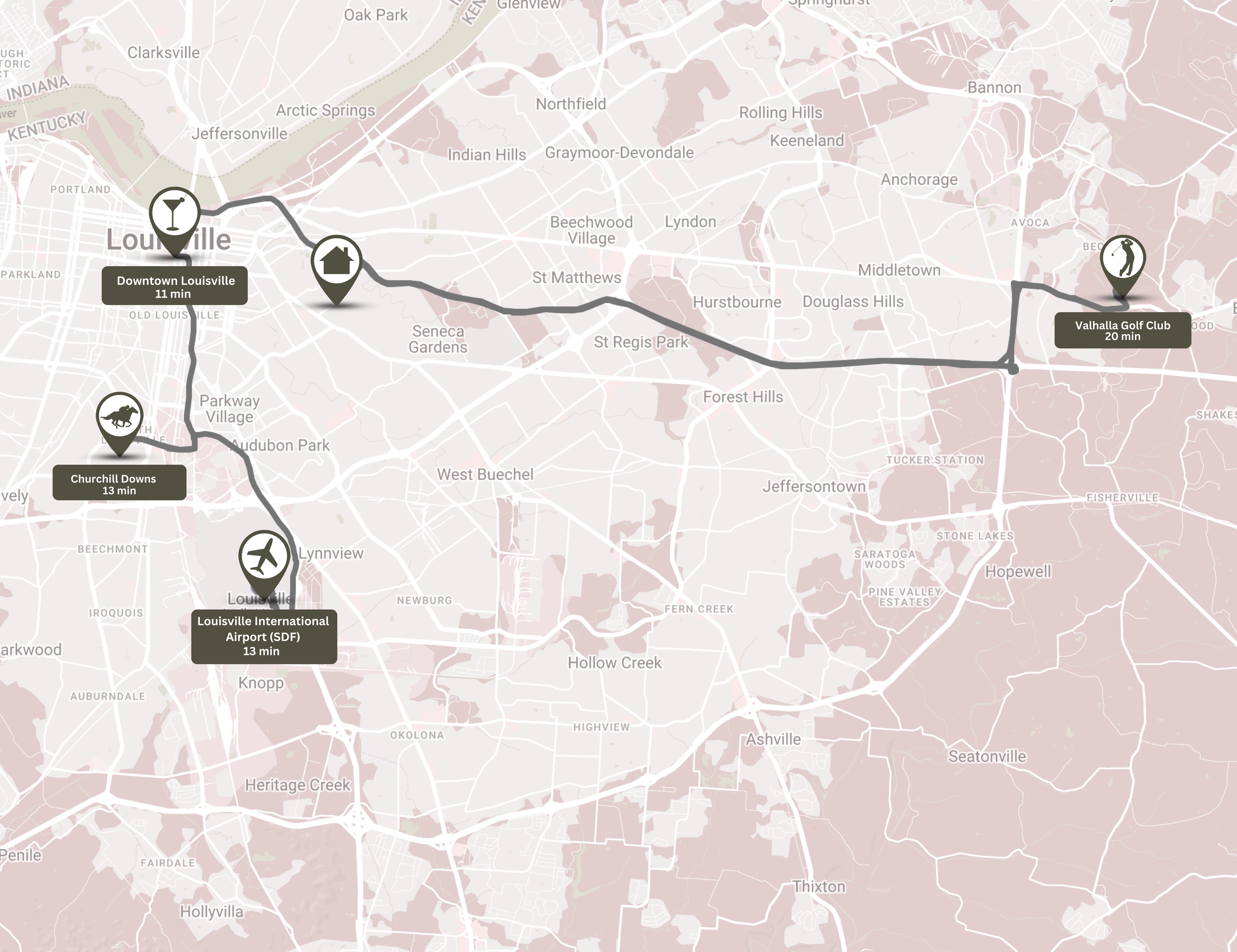 Local Louisville map