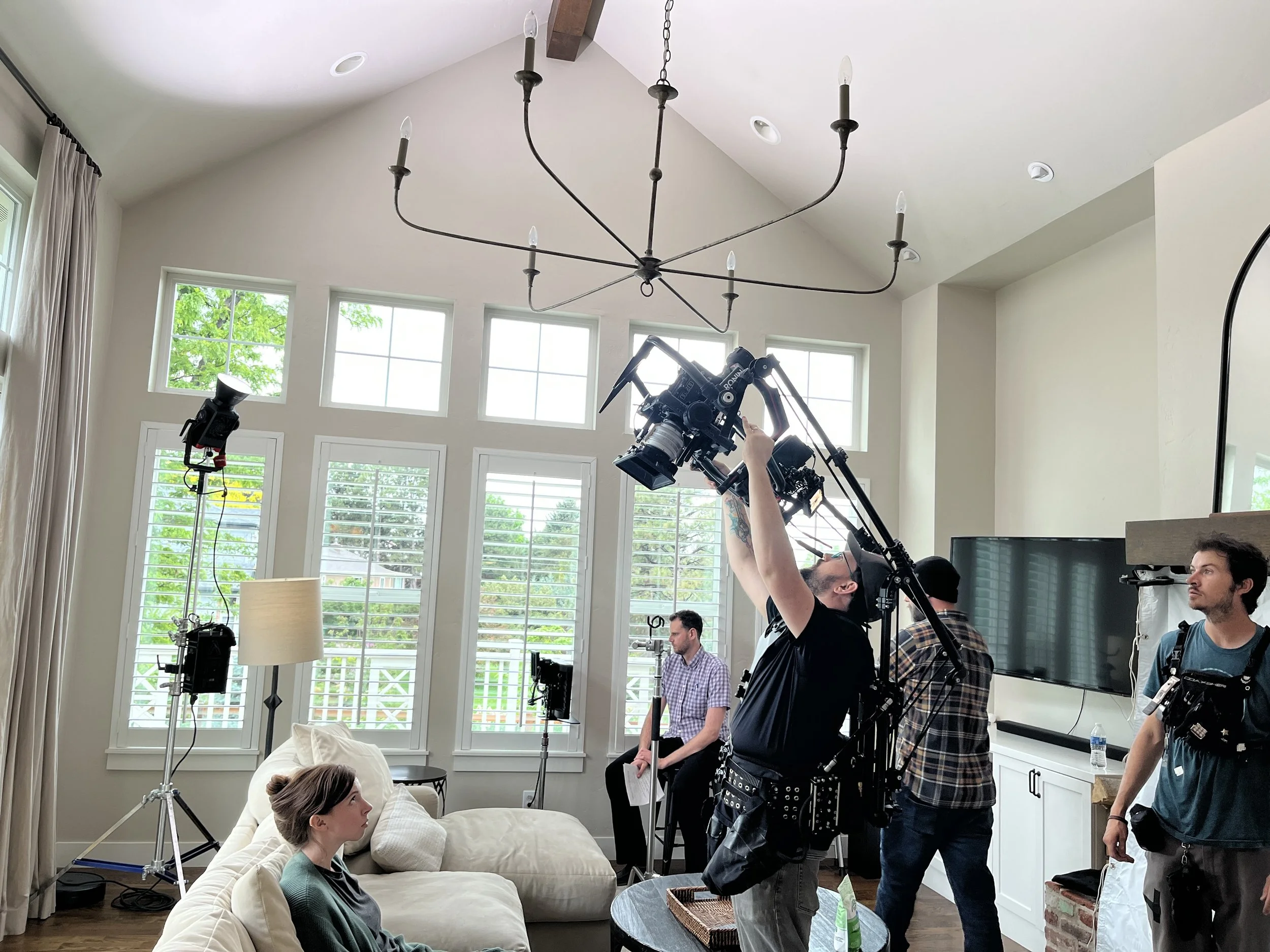 Charlie's Soap living room behind-the-scenes