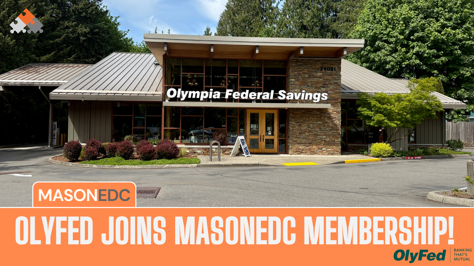 Olympia Federal Savings Joins MasonEDC Membership!