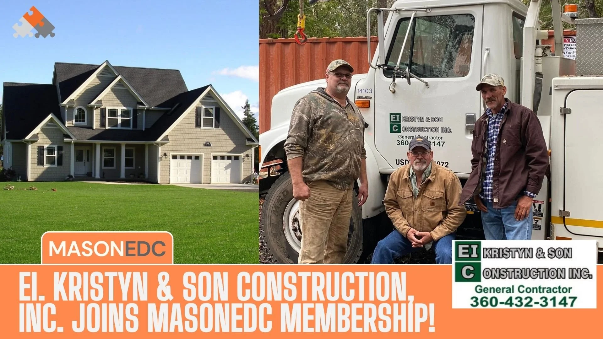 EI. Kristyn &amp; Son Construction, Inc. Joins MasonEDC Membership!