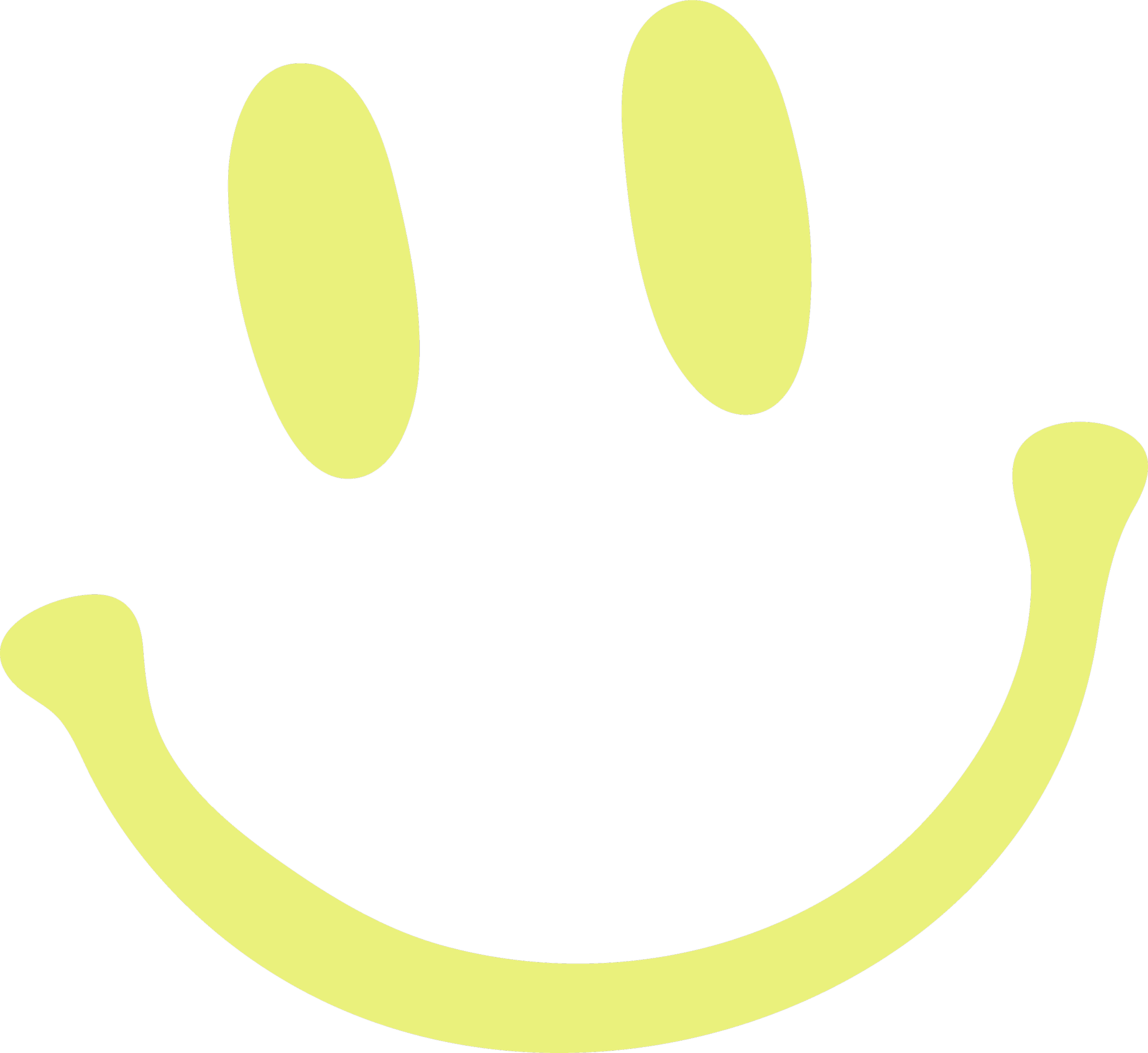 Yellow smiley face design